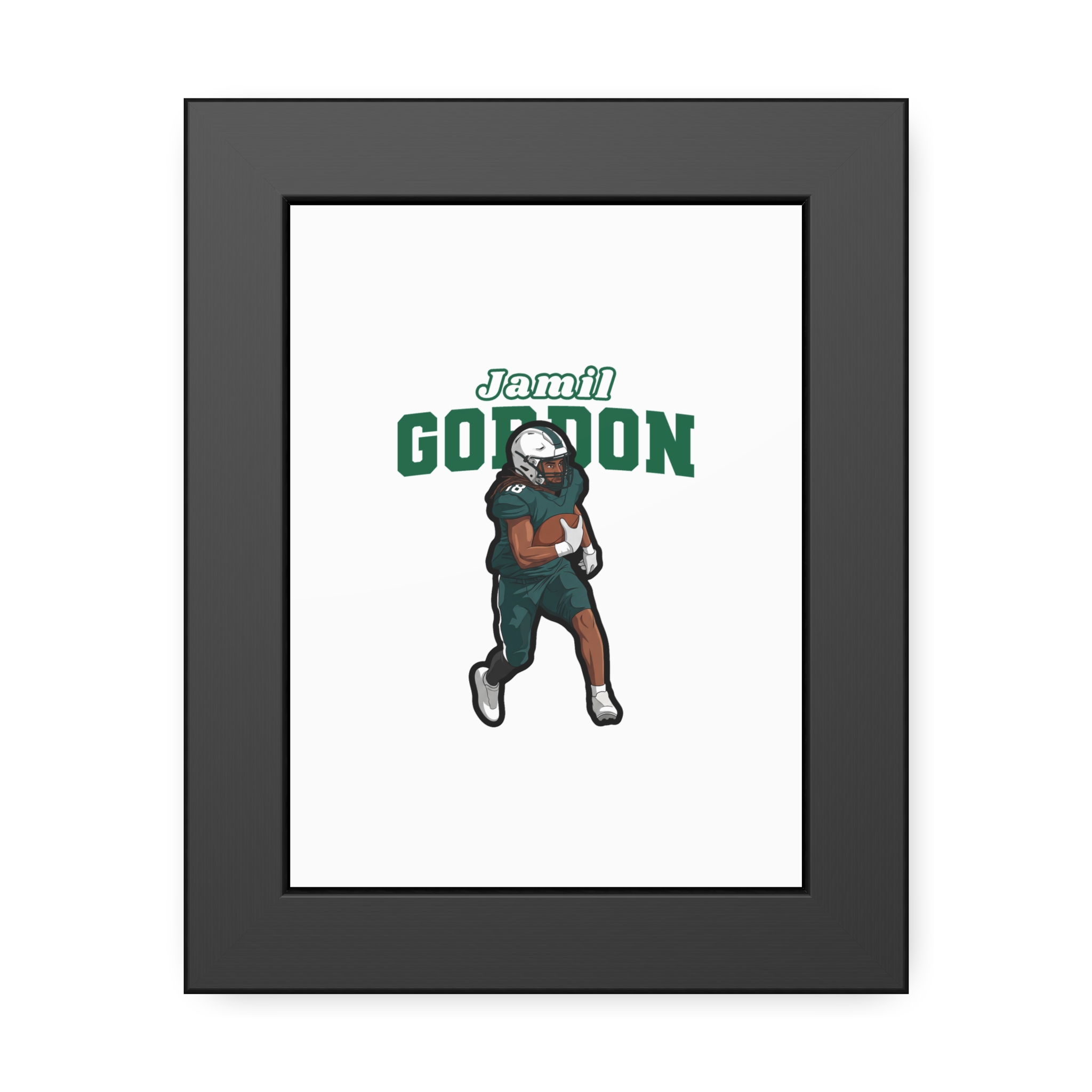 Framed Poster — character_name_arch in Black