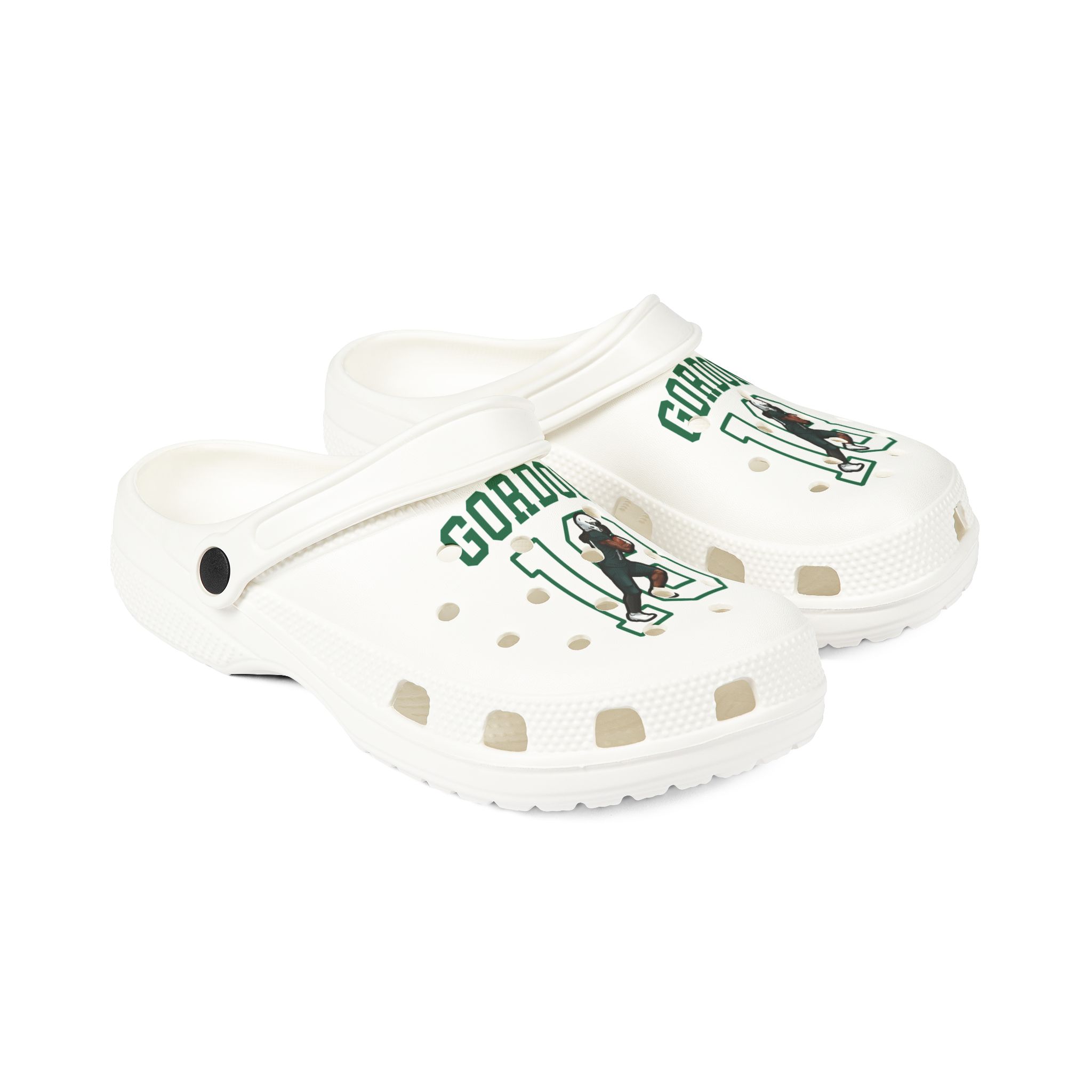 Rubber Clogs — character_shirsey in White