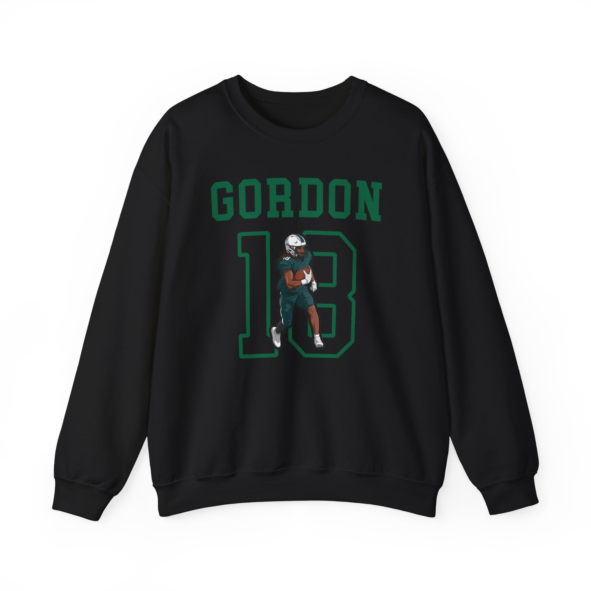 Crewneck Sweatshirt — character_shirsey in Black
