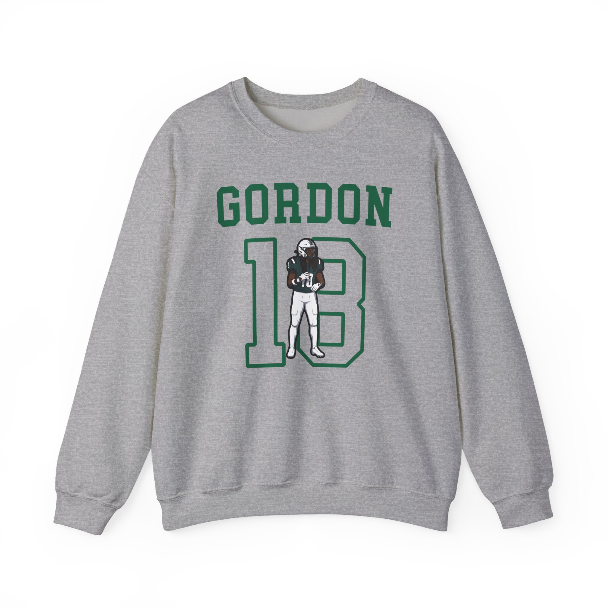Crewneck Sweatshirt — character_shirsey in Grey