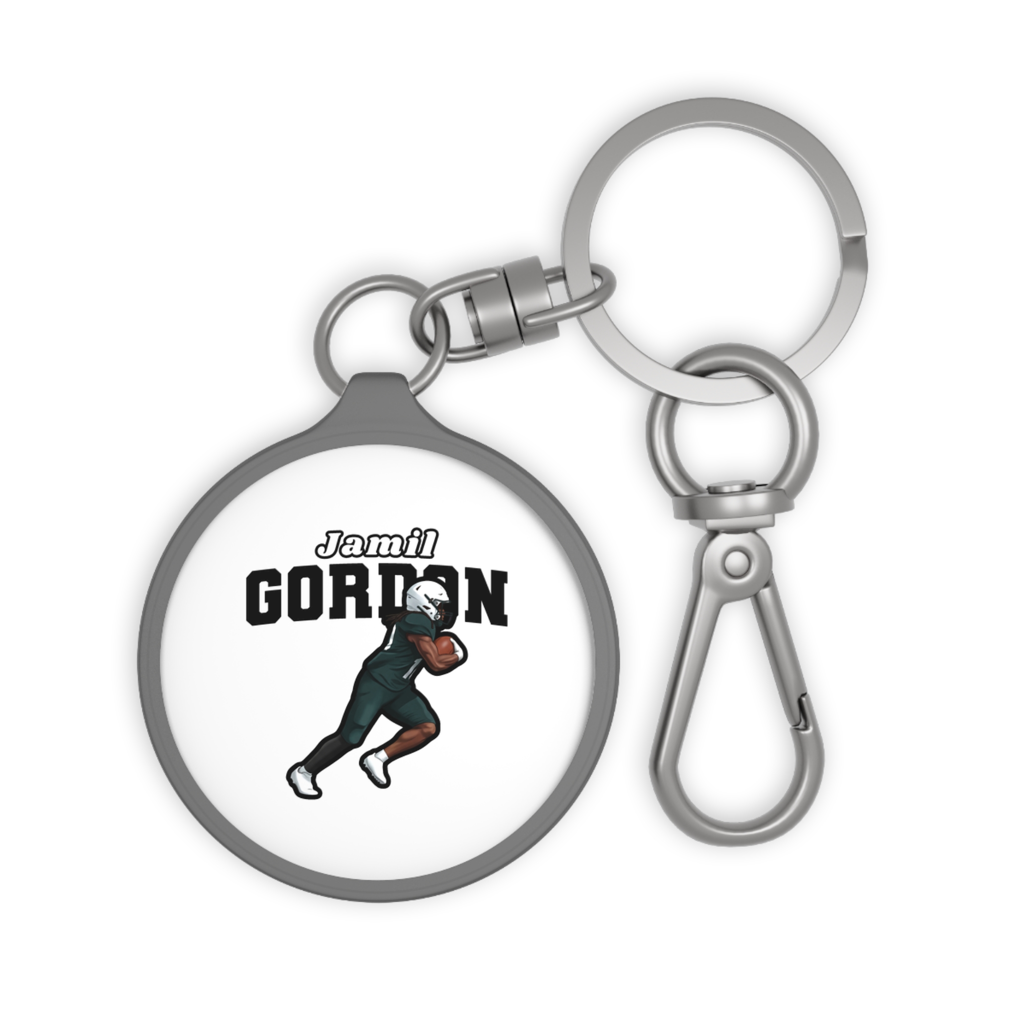 Keychain — character_name_arch in Grey