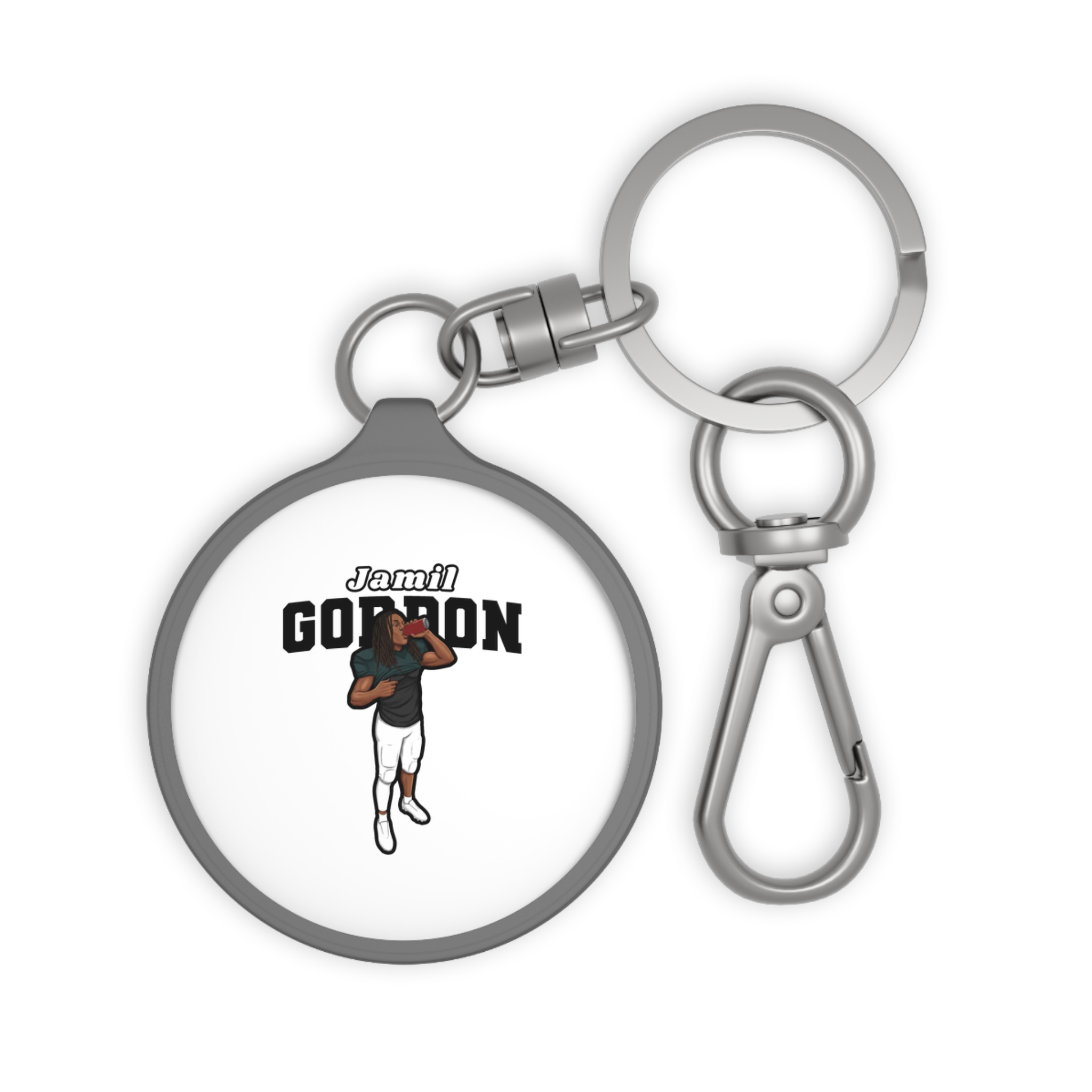 Keychain — character_name_arch in Grey