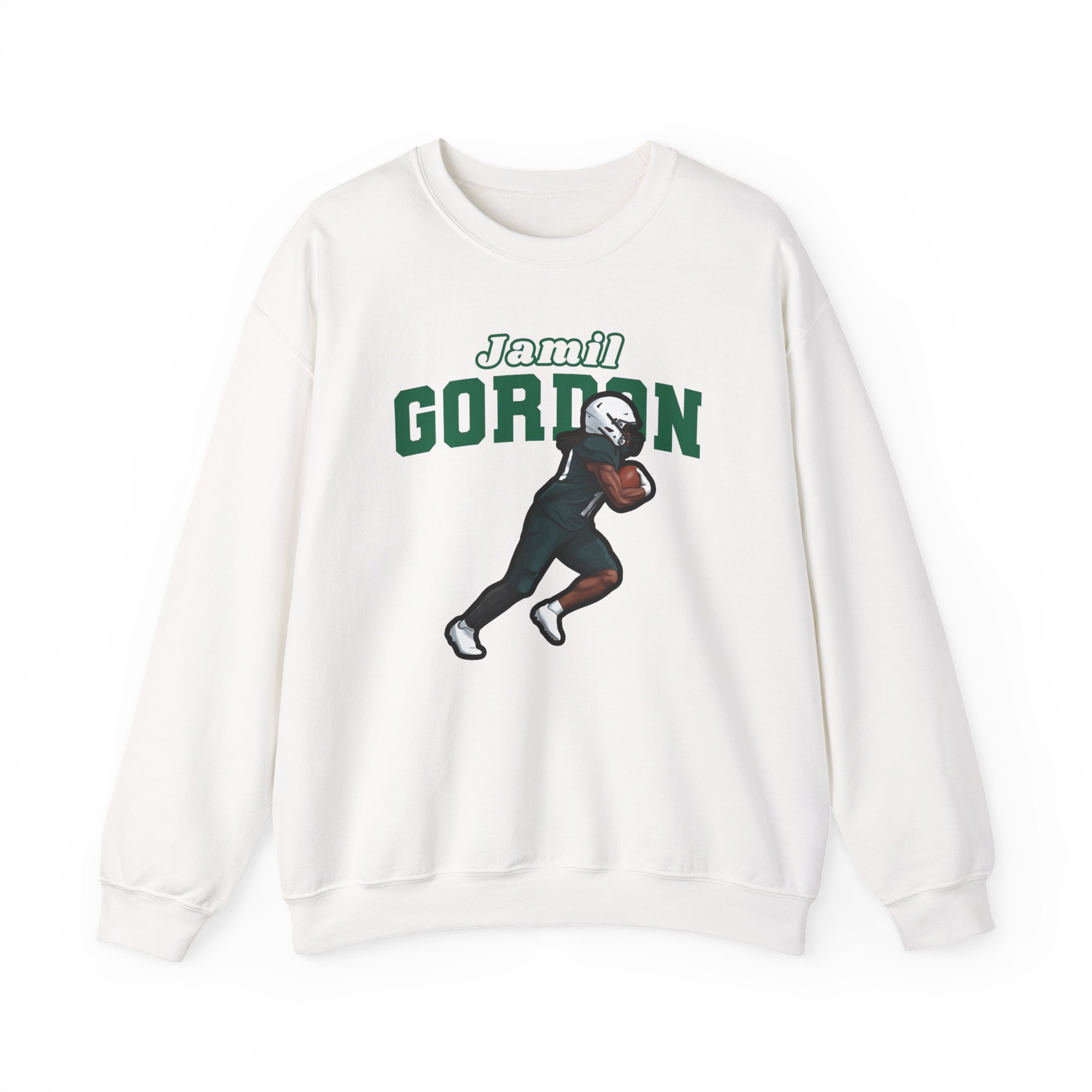 Crewneck Sweatshirt — character_name_arch in White
