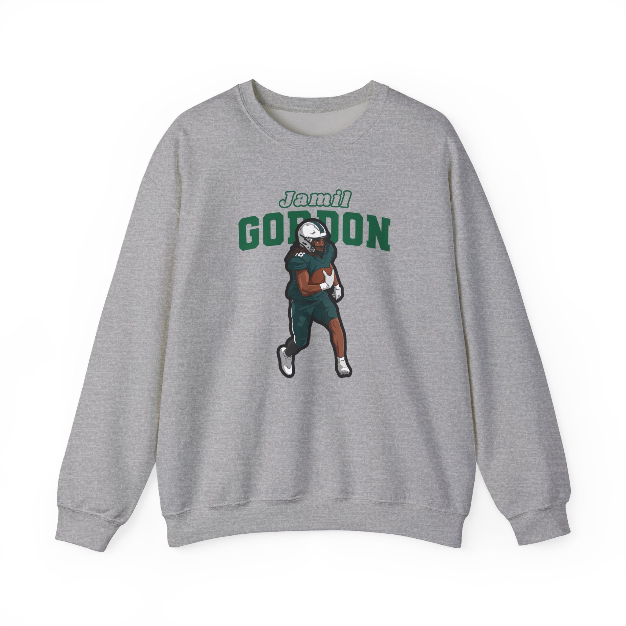 Crewneck Sweatshirt — character_name_arch in Grey