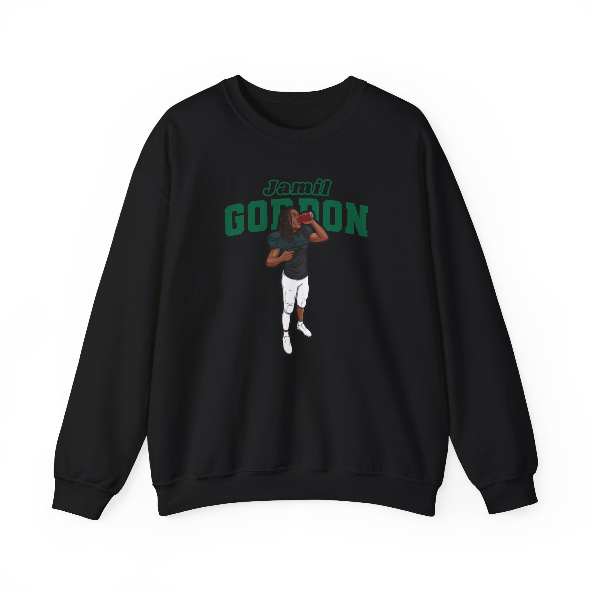 Crewneck Sweatshirt — character_name_arch in Black