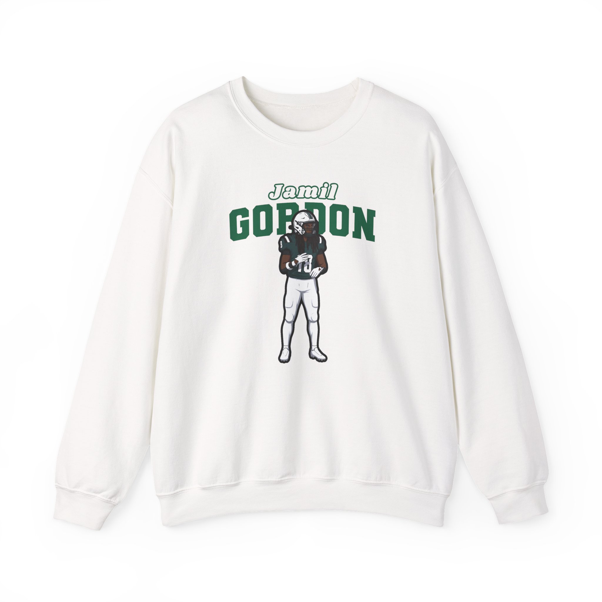 Crewneck Sweatshirt — character_name_arch in White