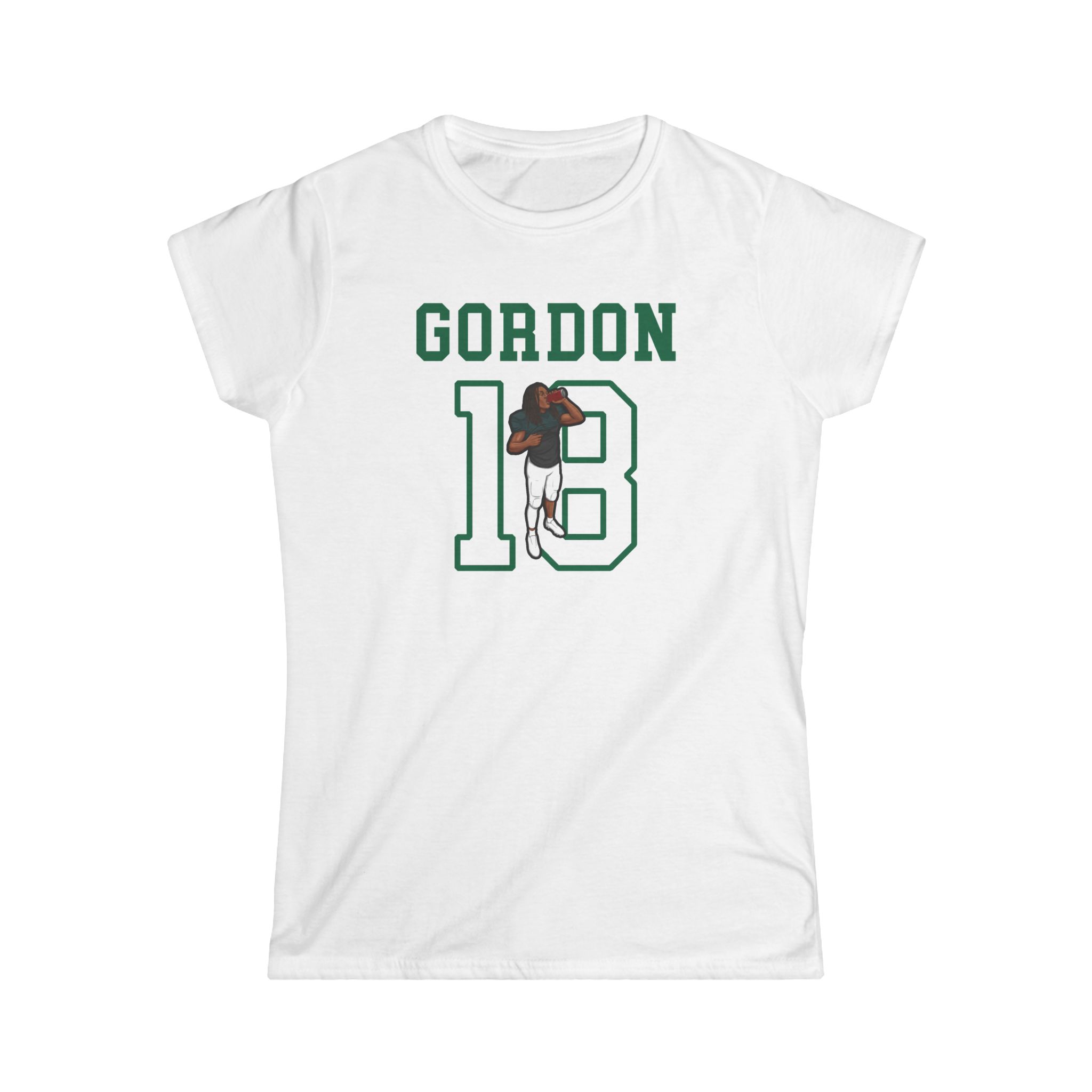 Women's Softstyle Tee — character_shirsey in White