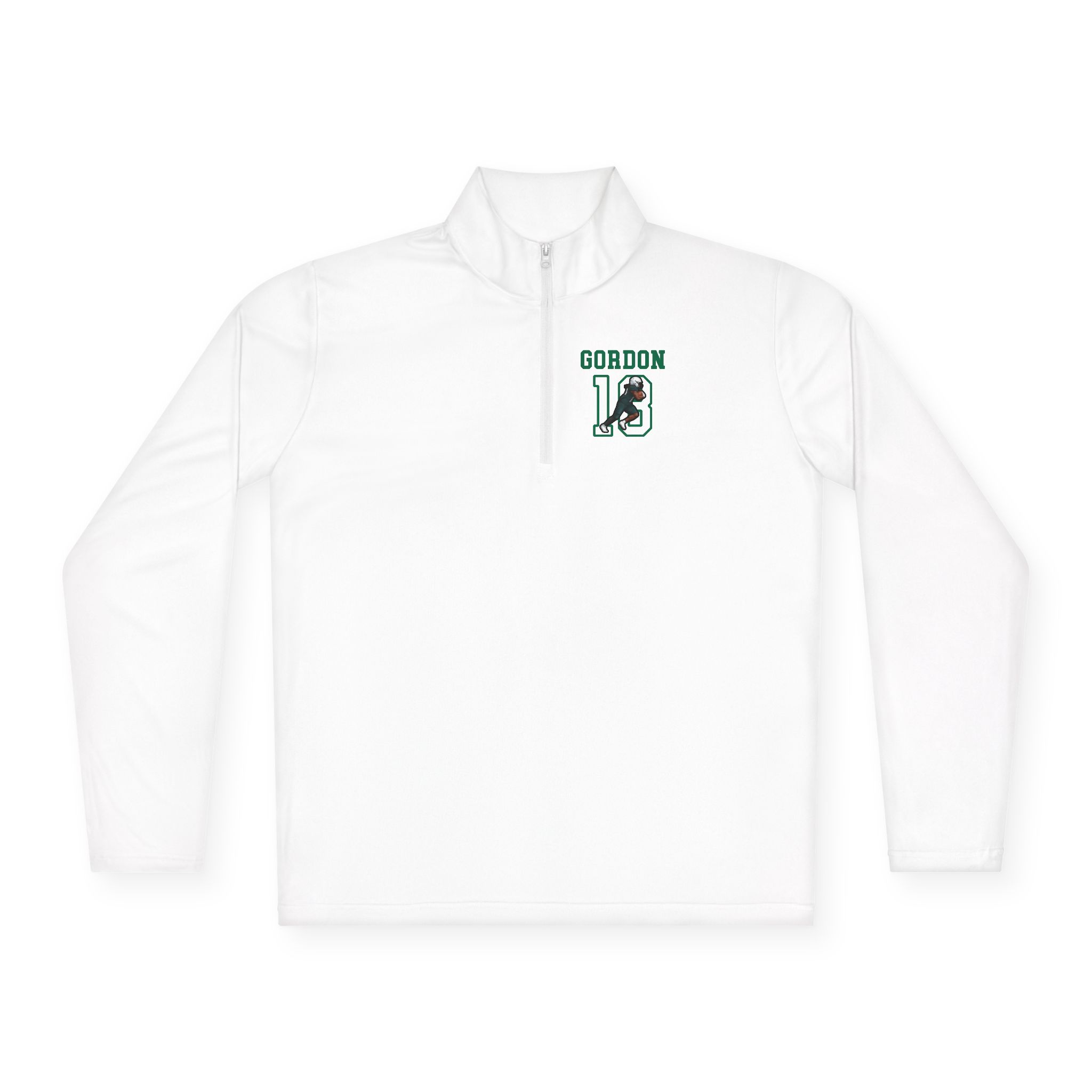 Q-Zip Pullover — character_shirsey in White