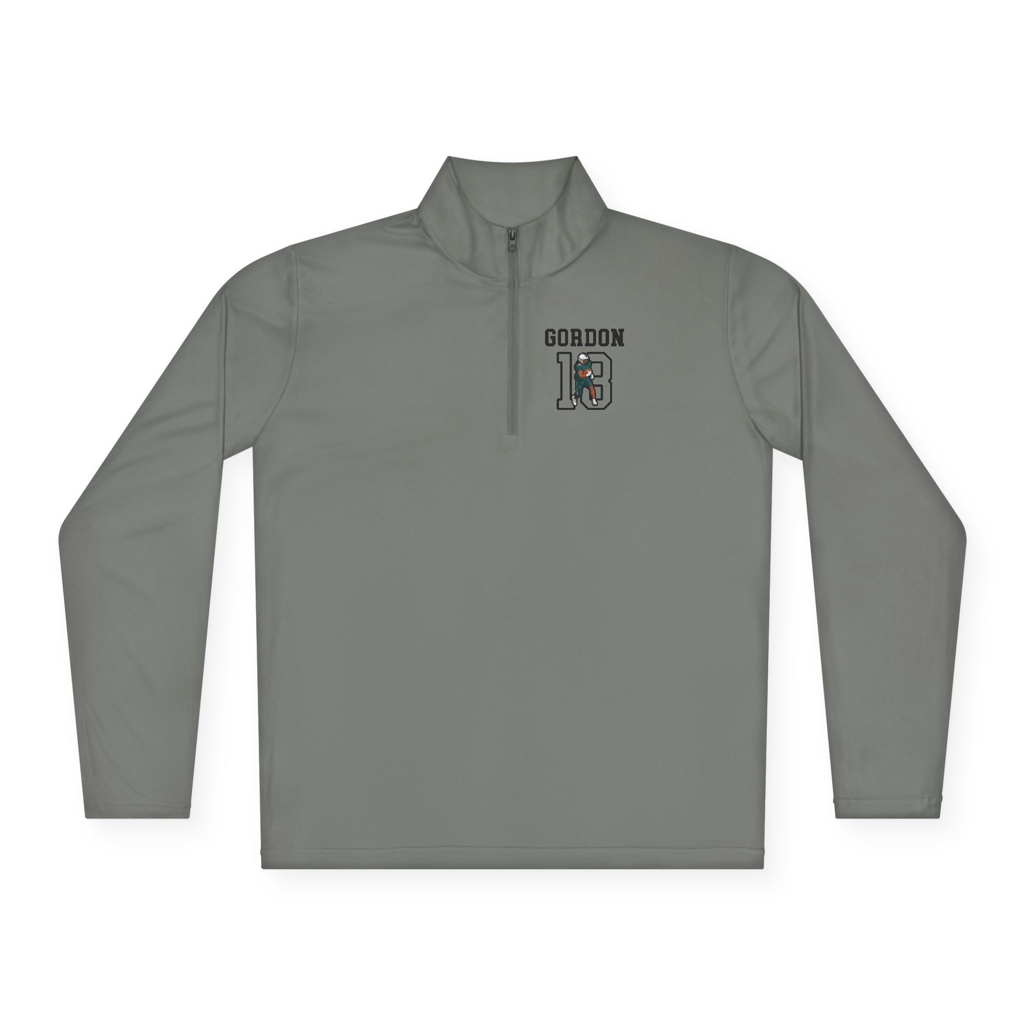 Q-Zip Pullover — character_shirsey in Grey