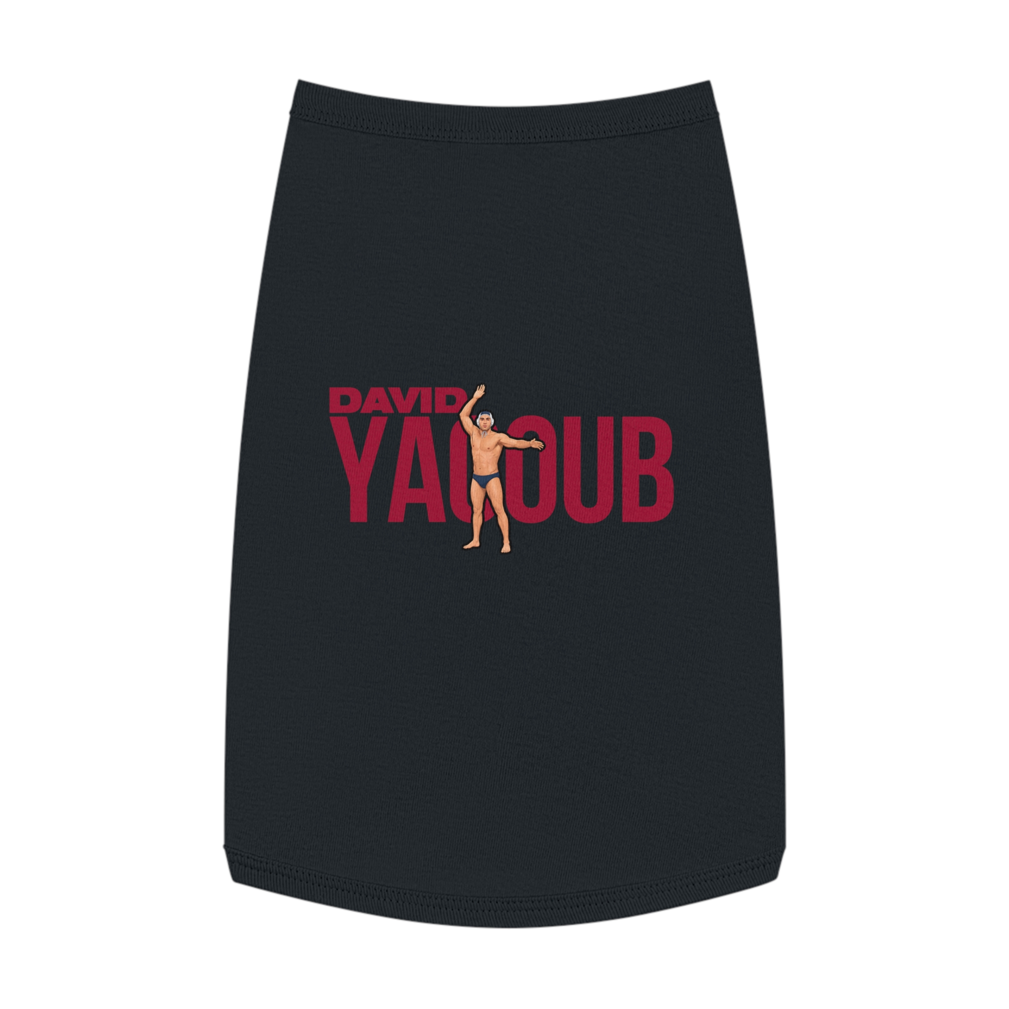 Pet Tank Top — character_player_name in Black