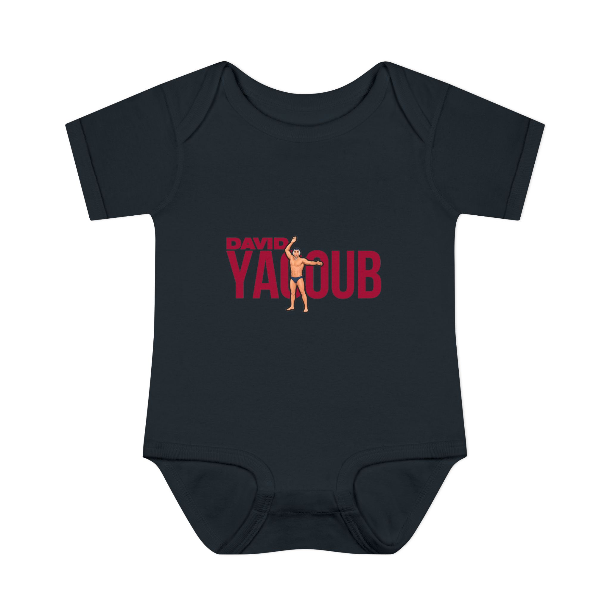 Baby Onesie — character_player_name in Black