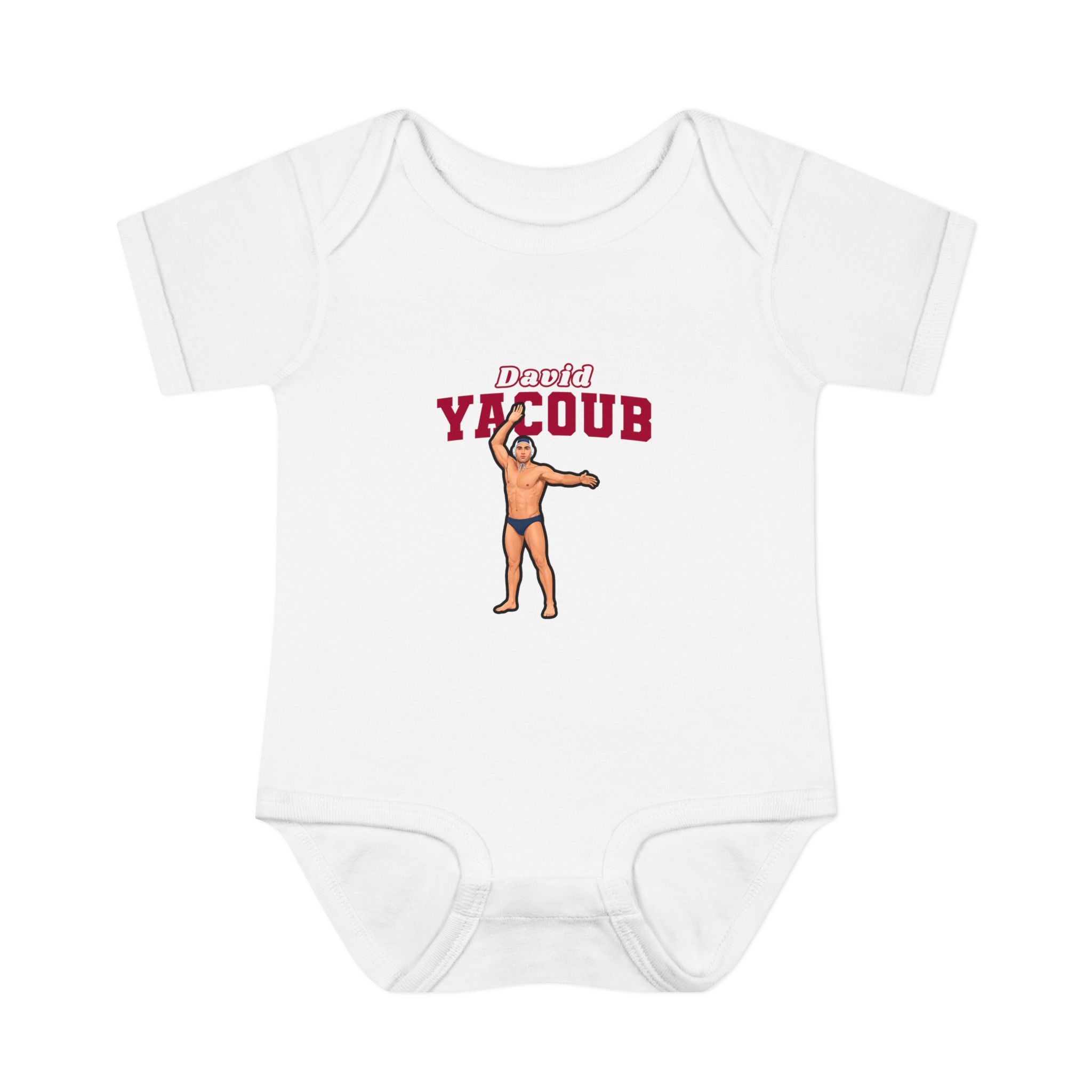 Baby Onesie — character_name_arch in White