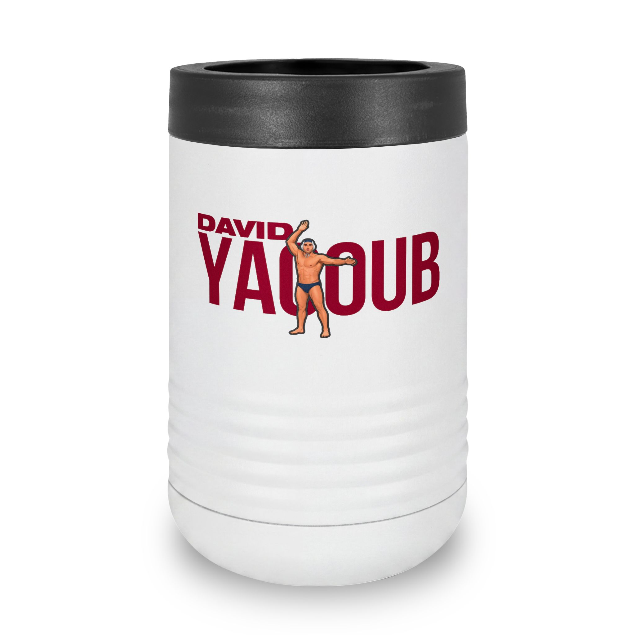 Stainless Can Cooler — character_player_name in White