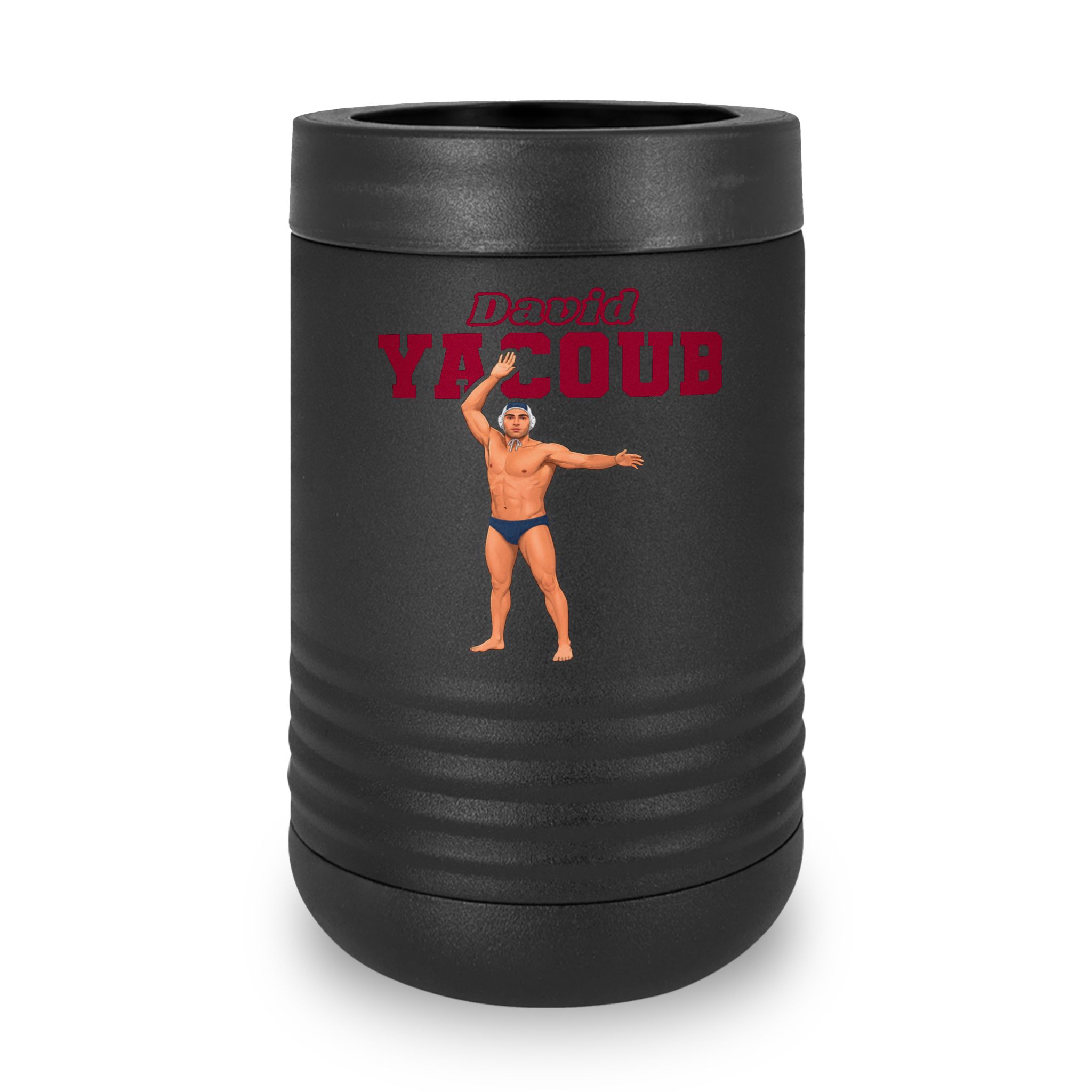 Stainless Can Cooler — character_name_arch in Black
