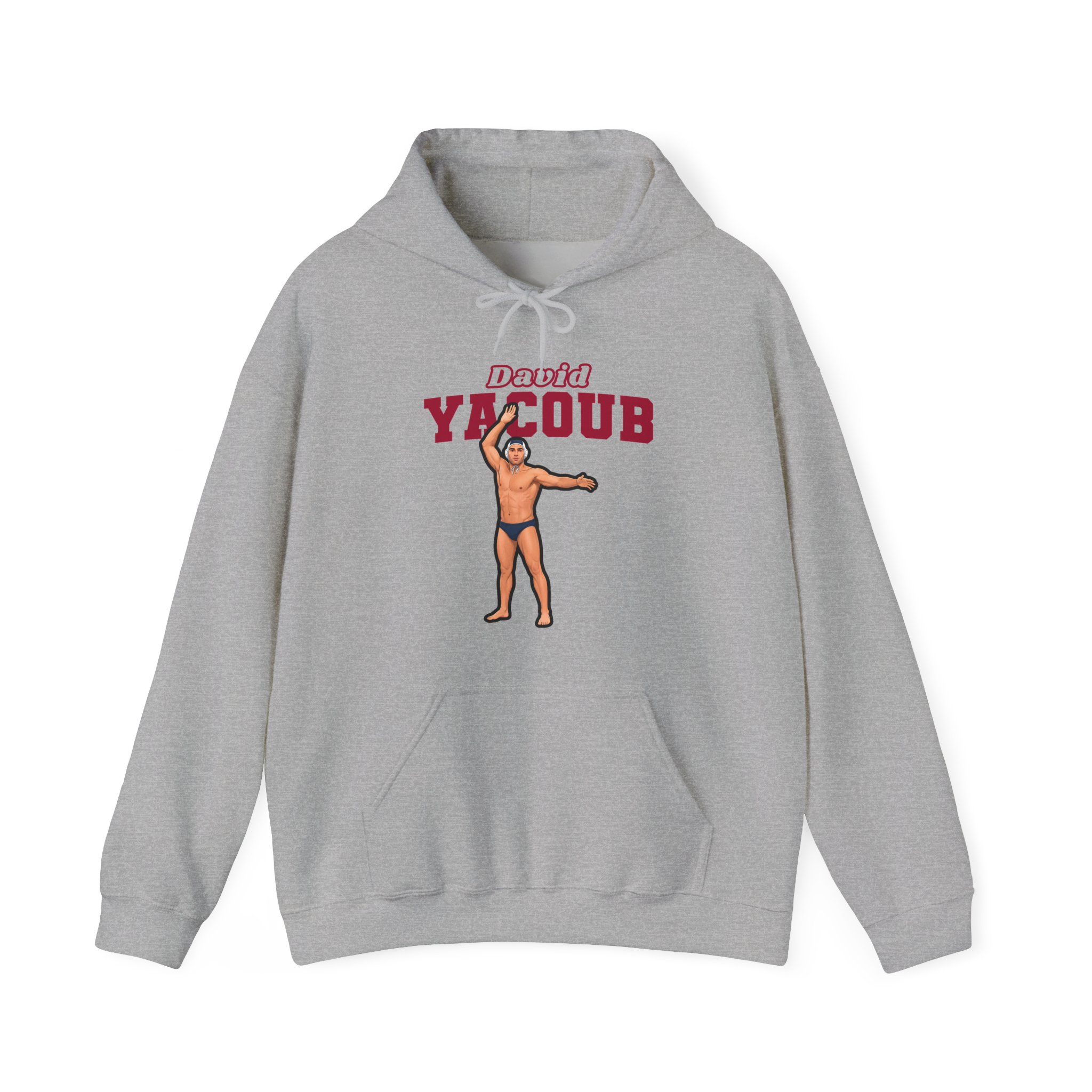 Hoodie — character_name_arch in Grey
