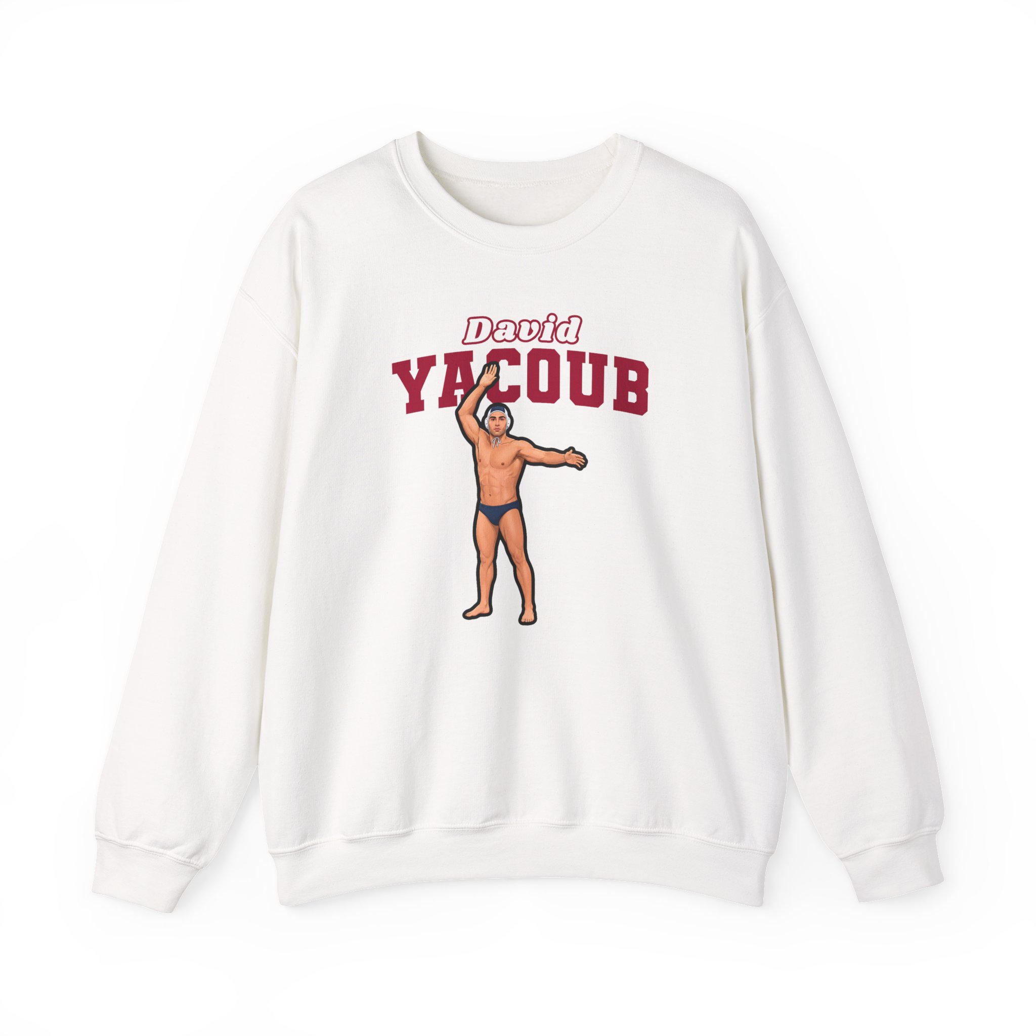 Crewneck Sweatshirt — character_name_arch in White