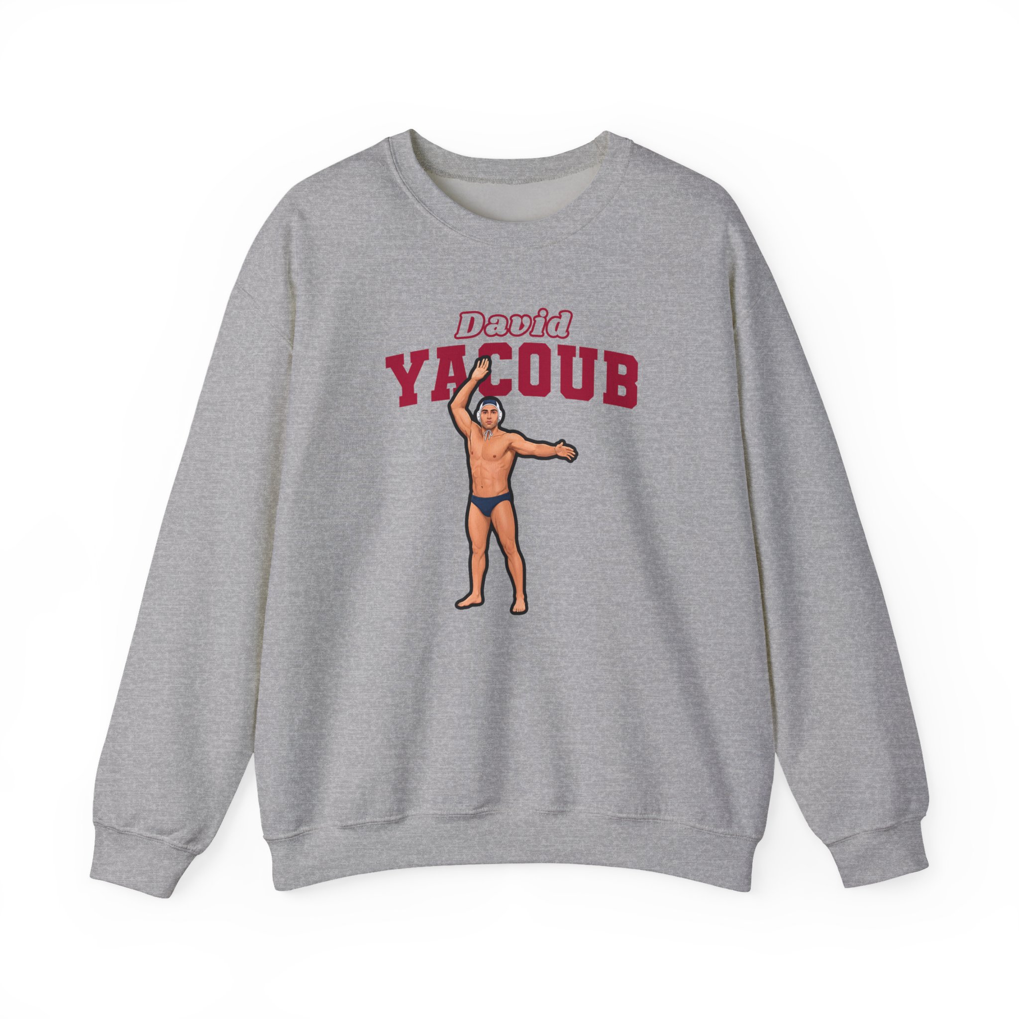 Crewneck Sweatshirt — character_name_arch in Grey