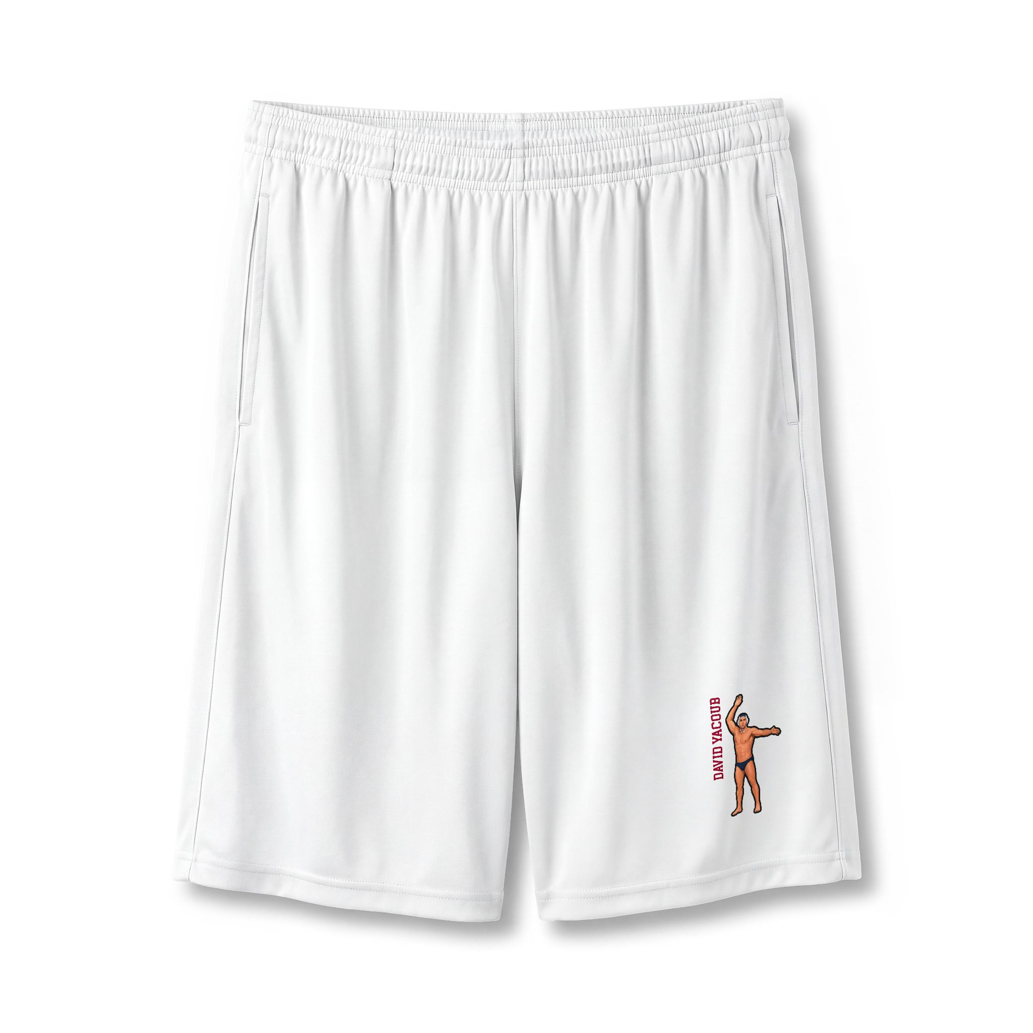 Shorts — character_name_vertical in White