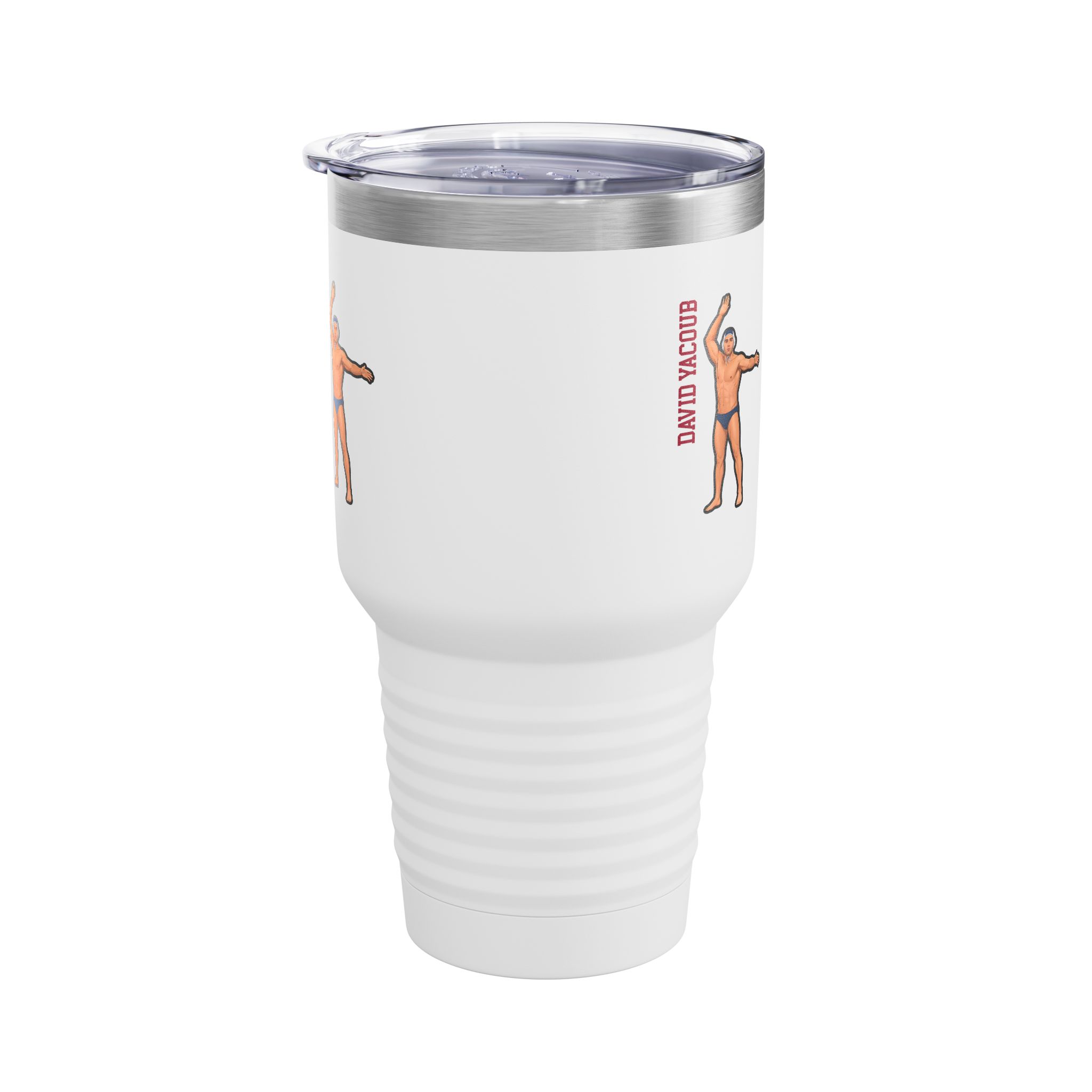 30oz Tumbler — character_name_vertical in White