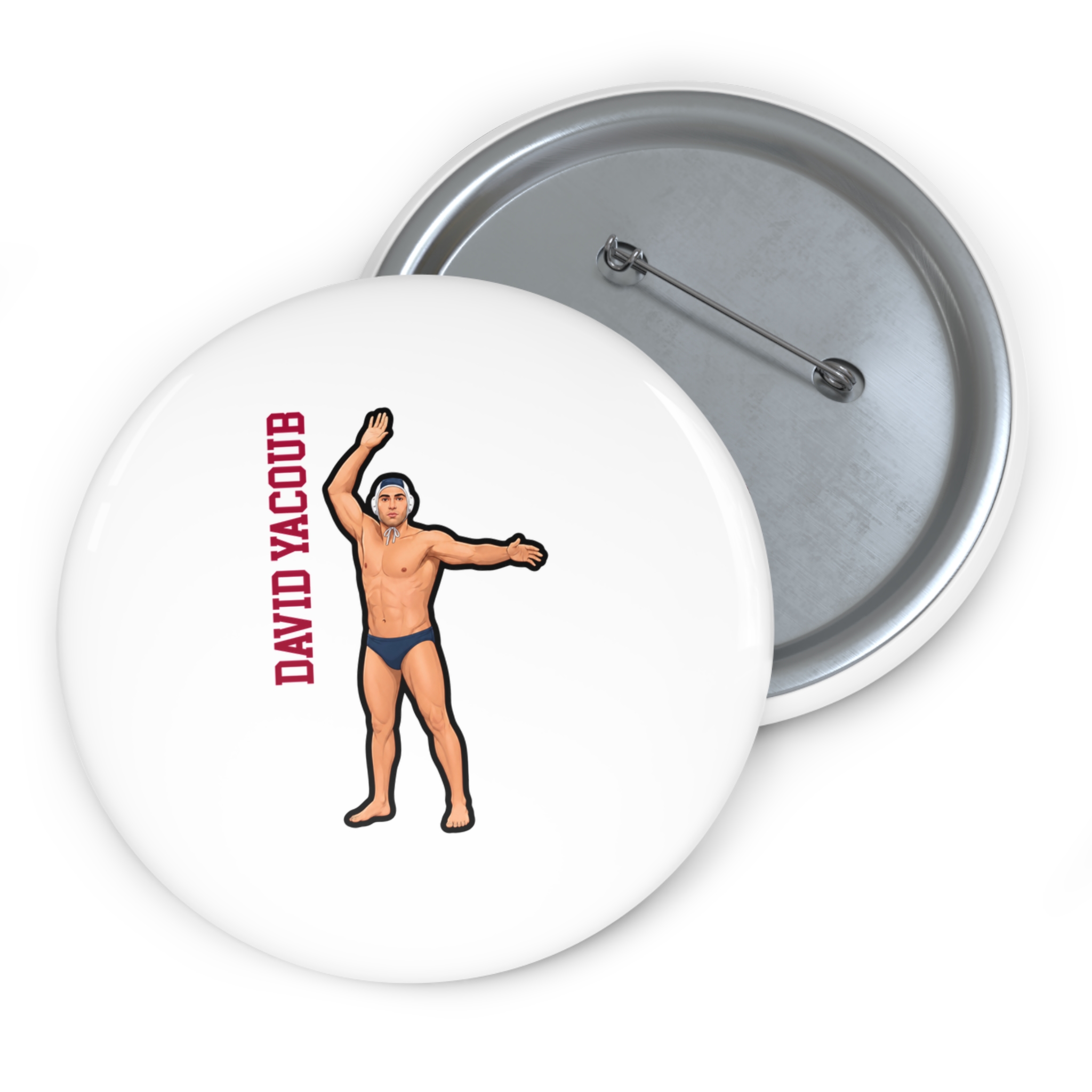 Game Day Pin — character_name_vertical in Classic