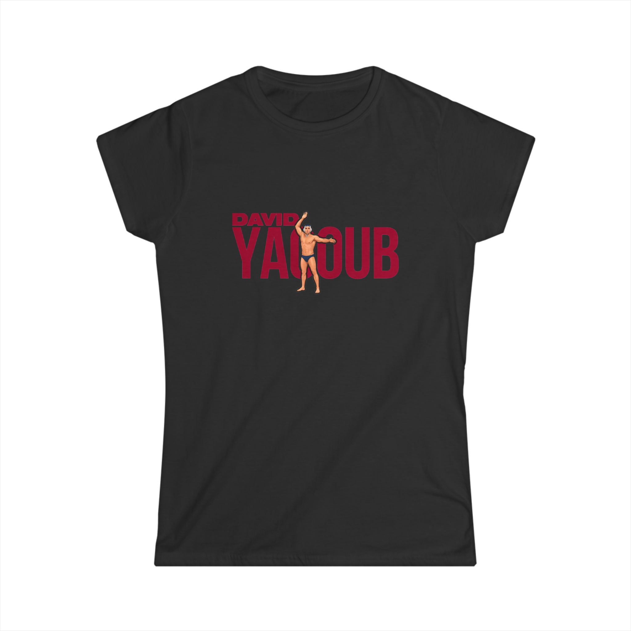 Women's Softstyle Tee — character_player_name in Black