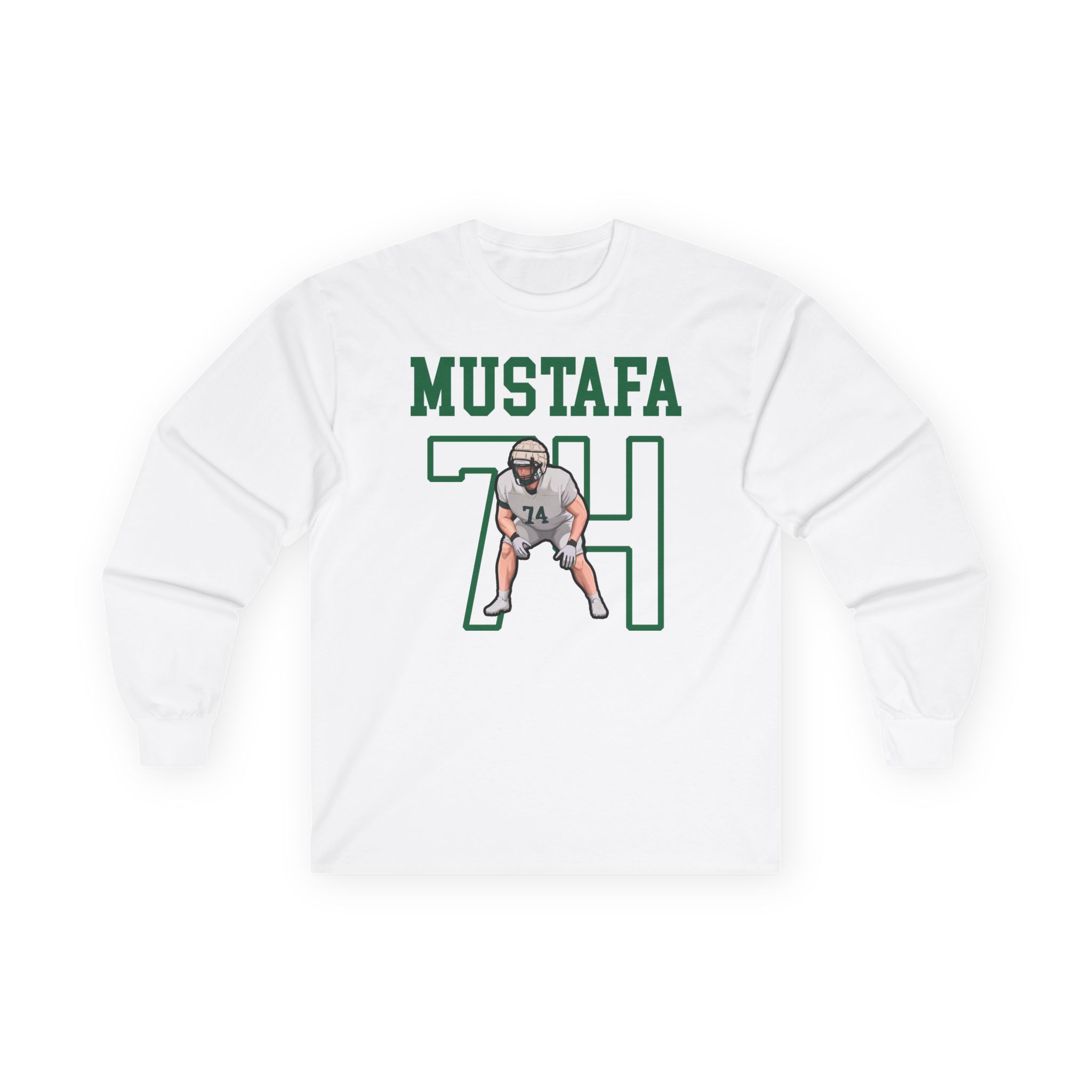 Long Sleeve Tee — character_shirsey in White