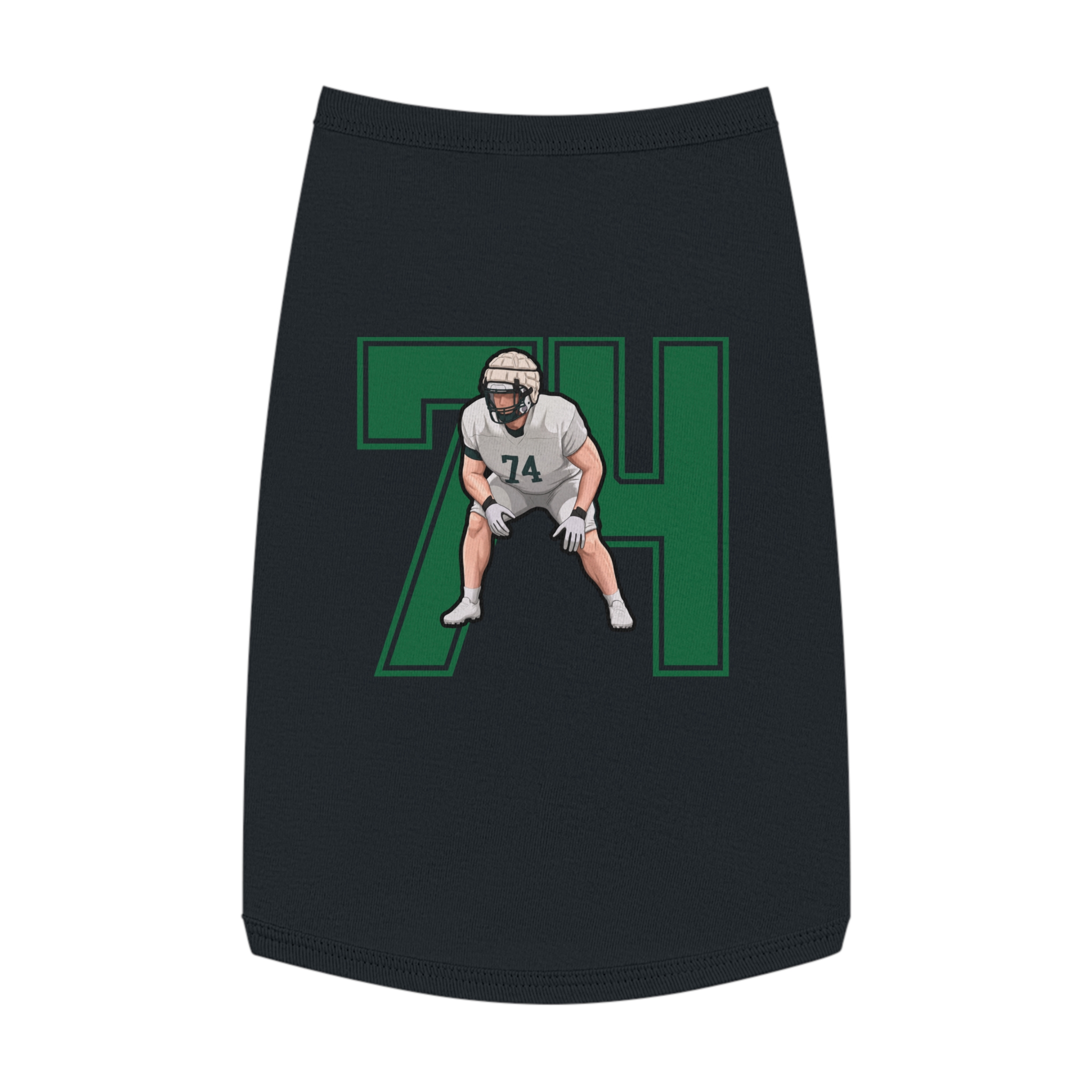 Pet Tank Top — character_number in Black