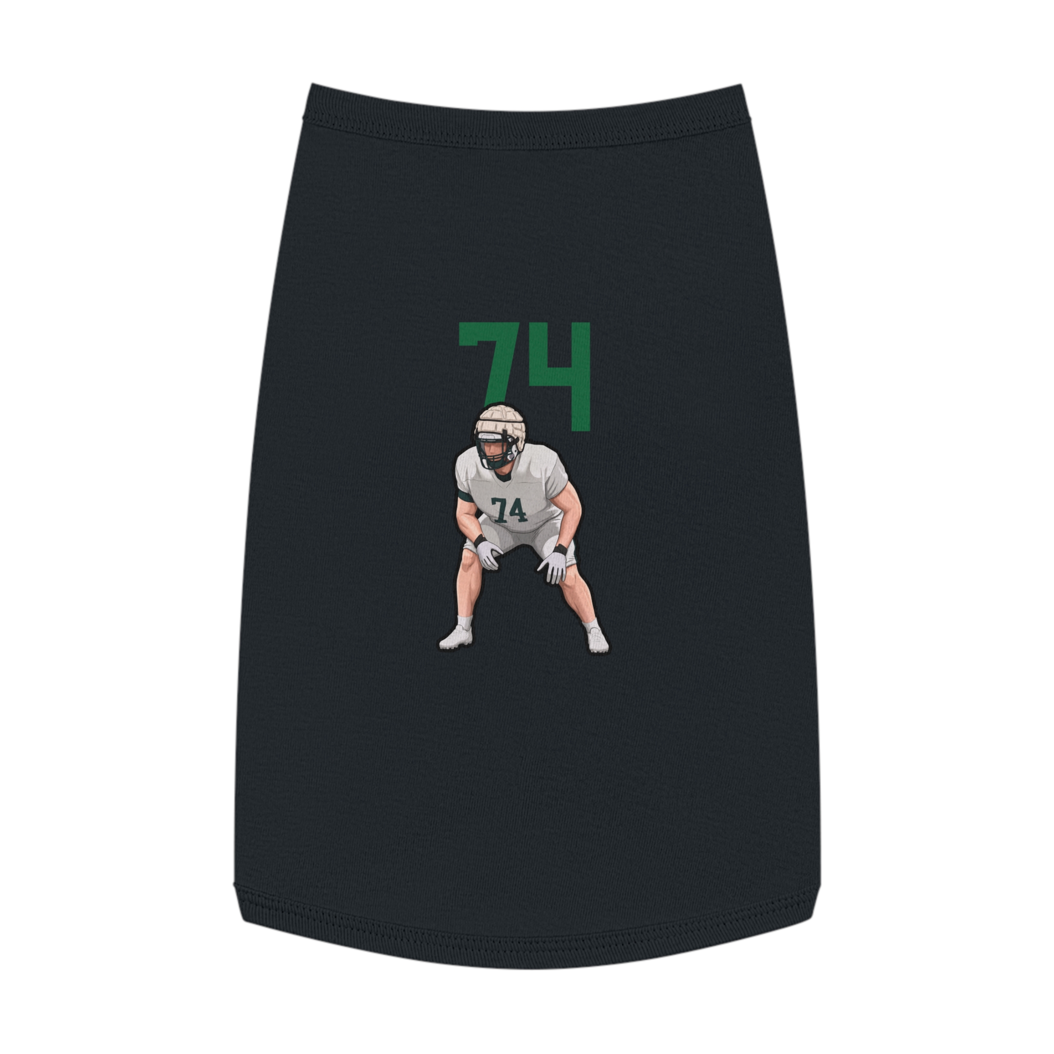 Pet Tank Top — character_number_top in White