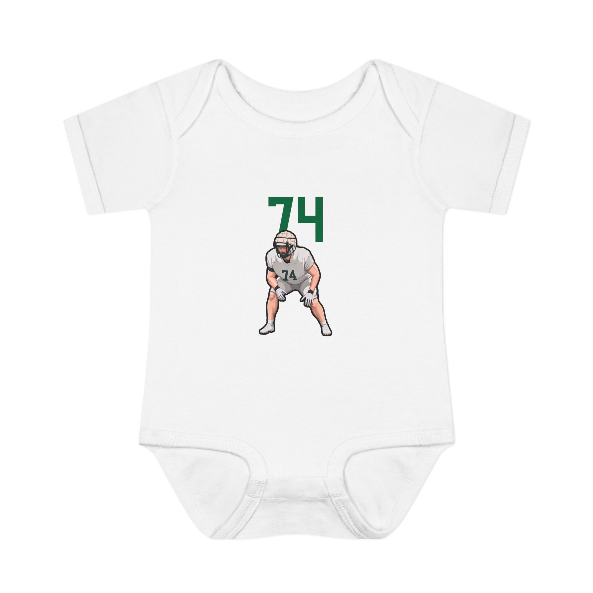 Baby Onesie — character_number_top in White