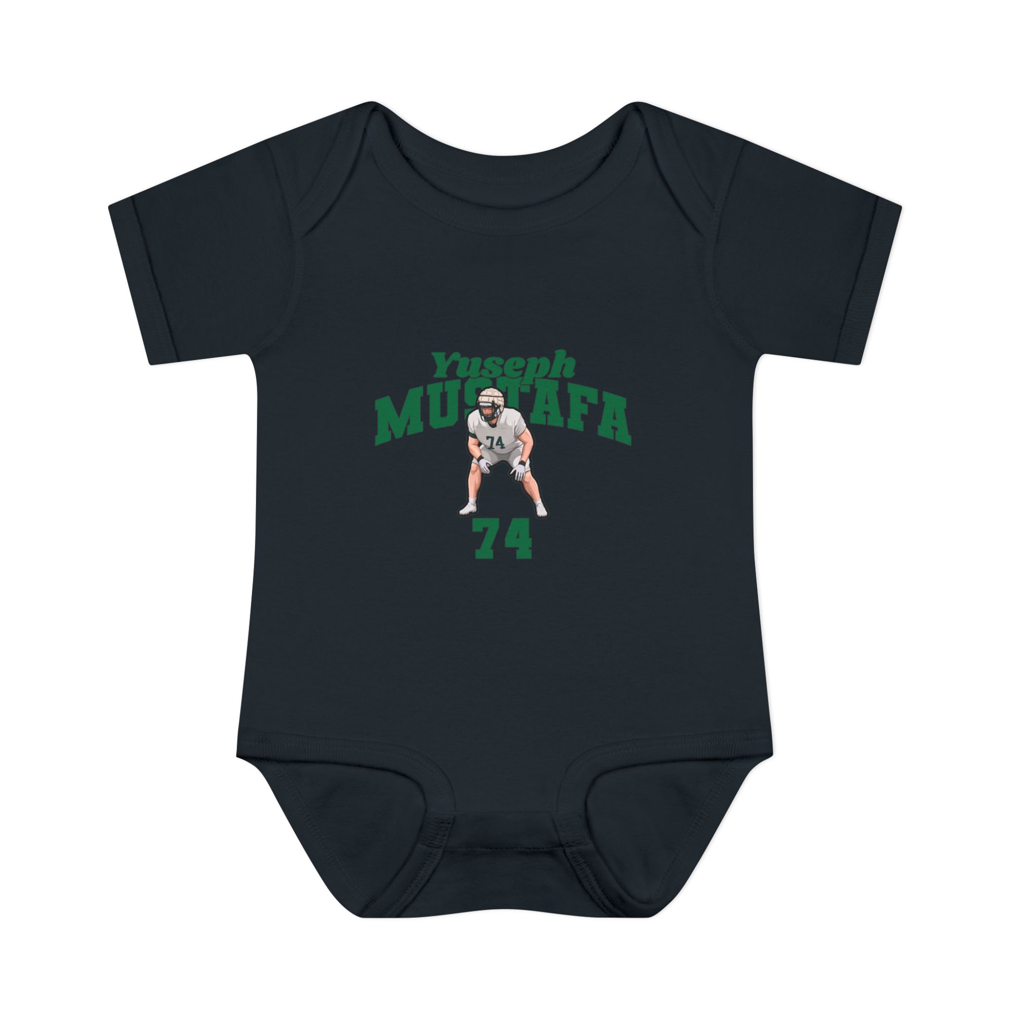 Baby Onesie — character_signature_arch in Black