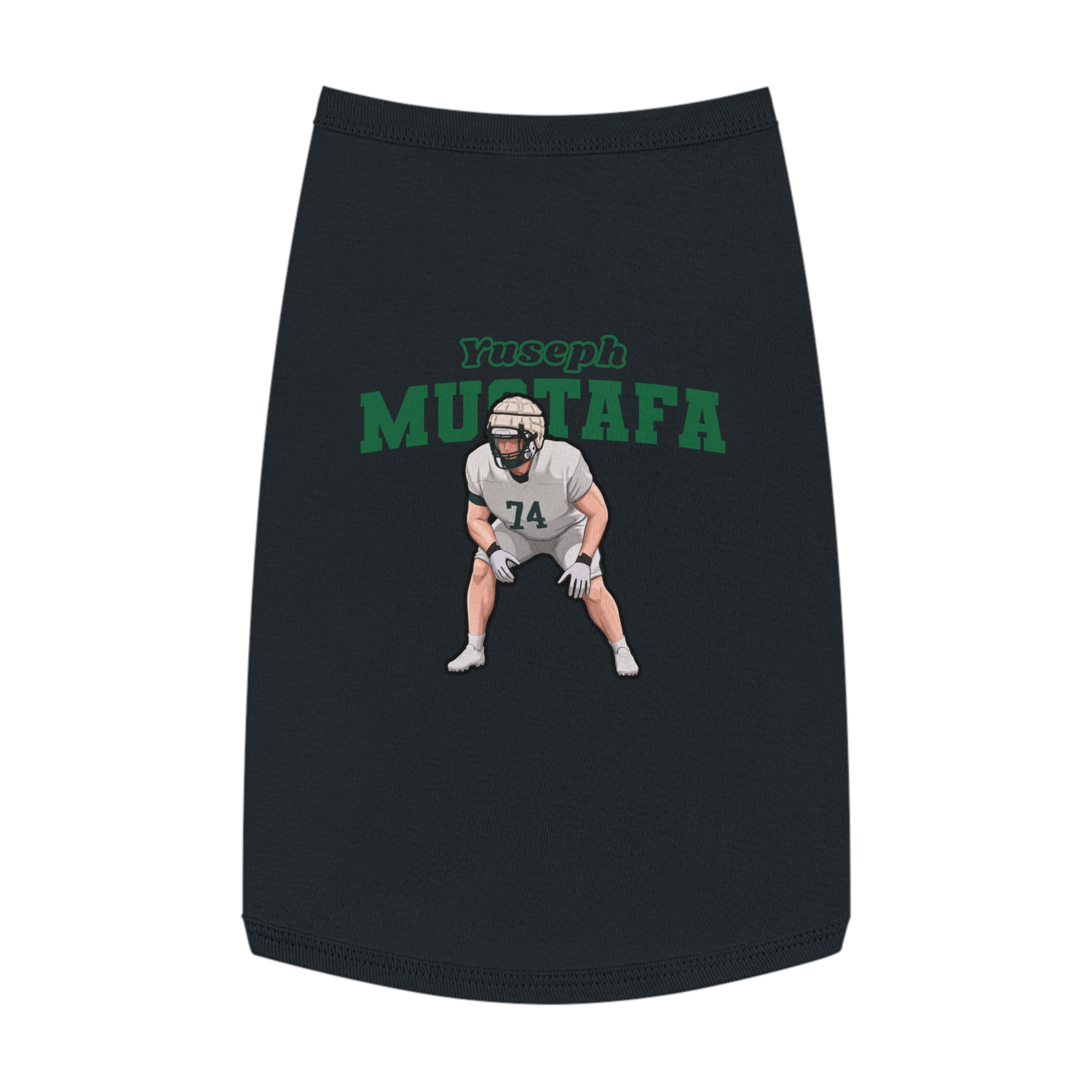 Pet Tank Top — character_name_arch in Black