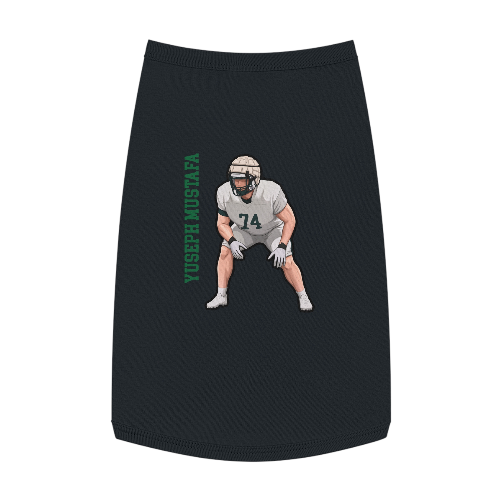 Pet Tank Top — character_name_vertical in White