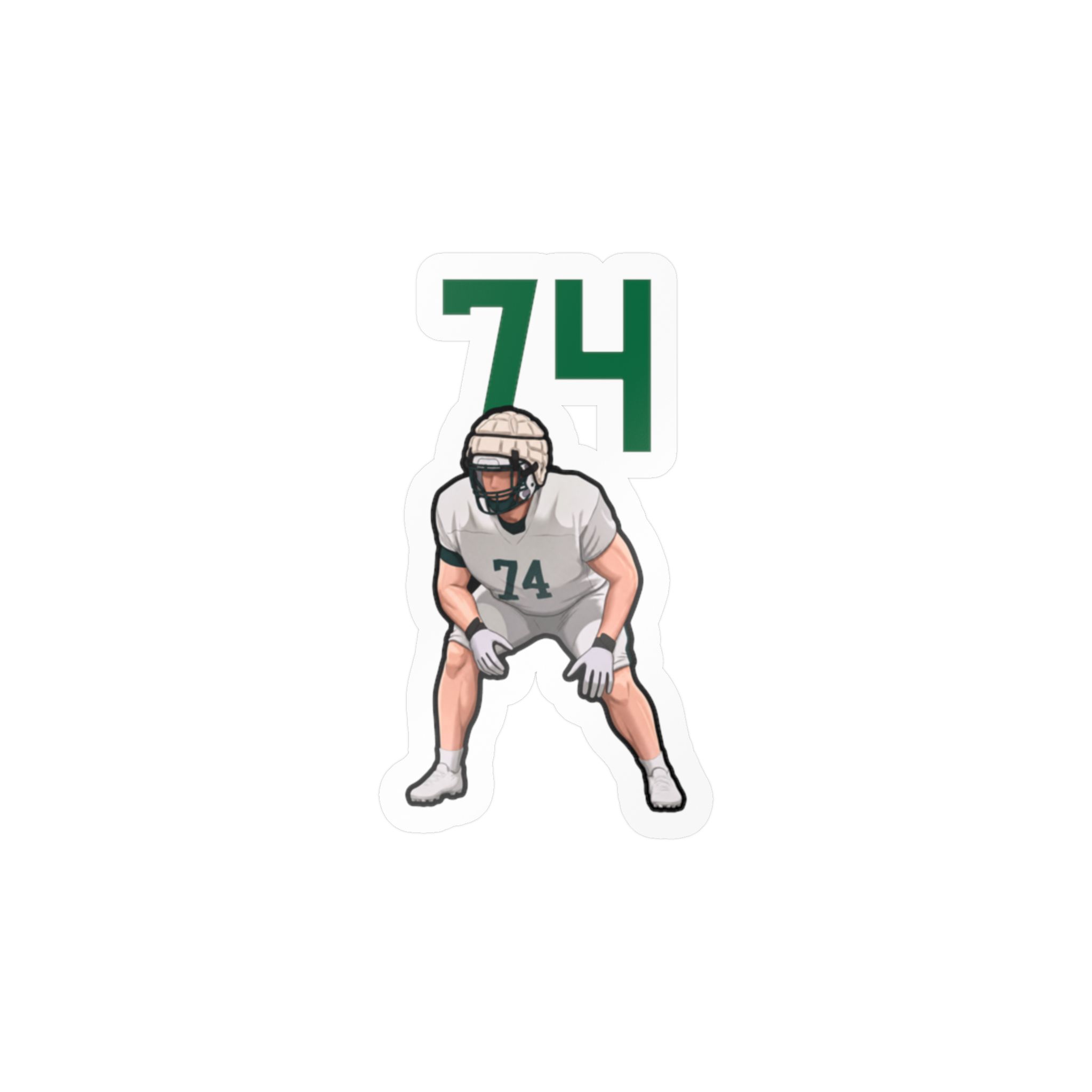 Vinyl Sticker — character_number_top in Classic