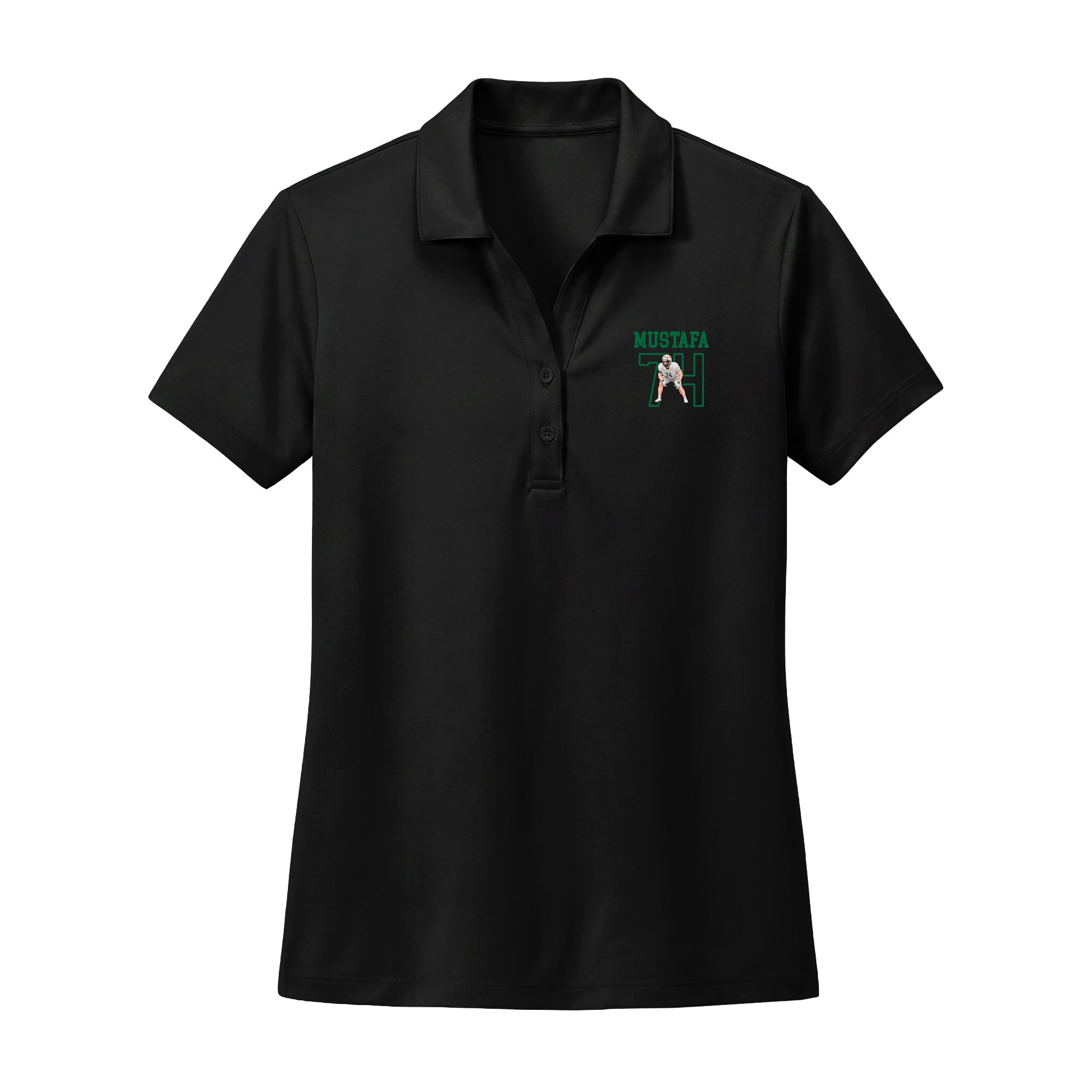 Women's Polo — character_shirsey in Black