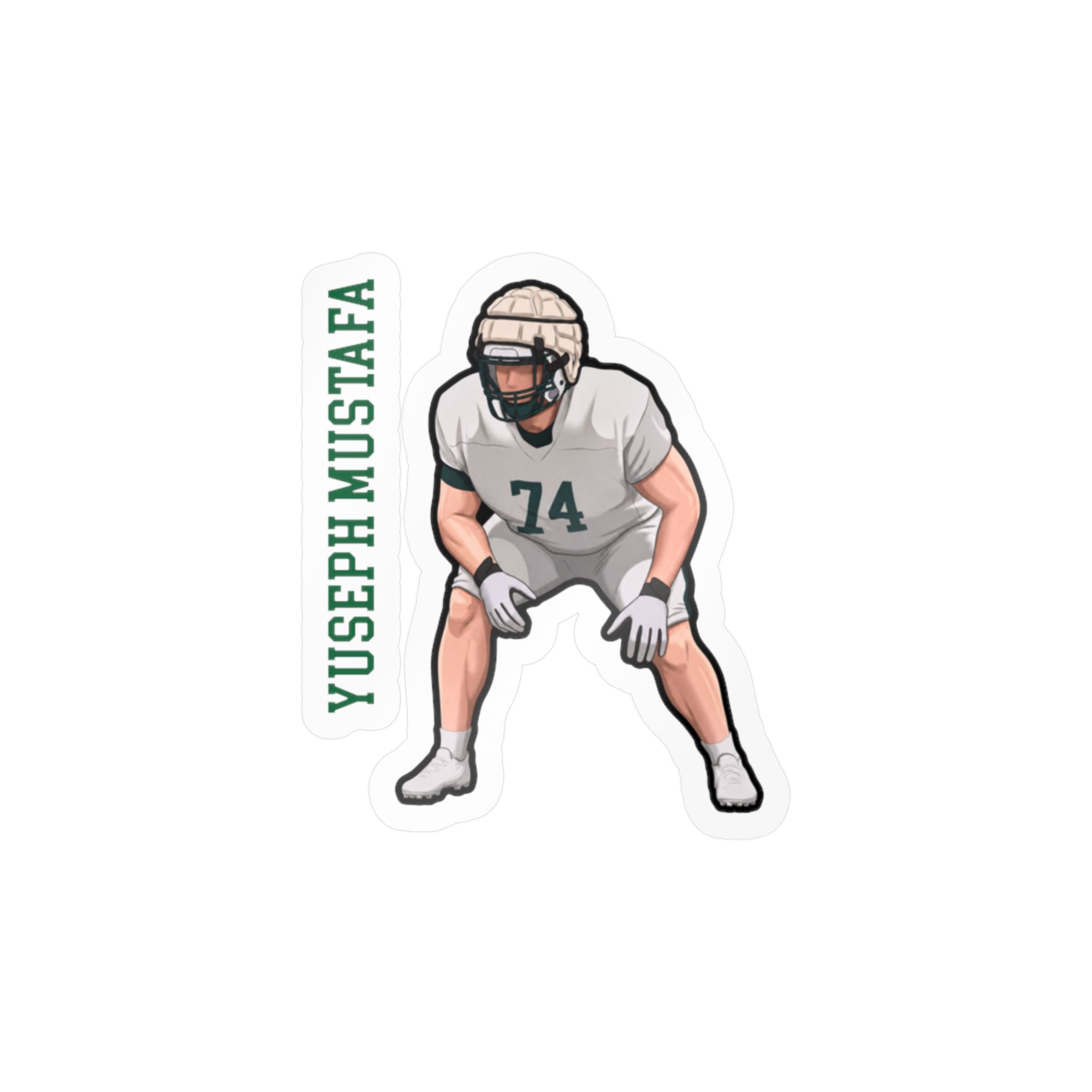 Vinyl Sticker — character_name_vertical in Classic