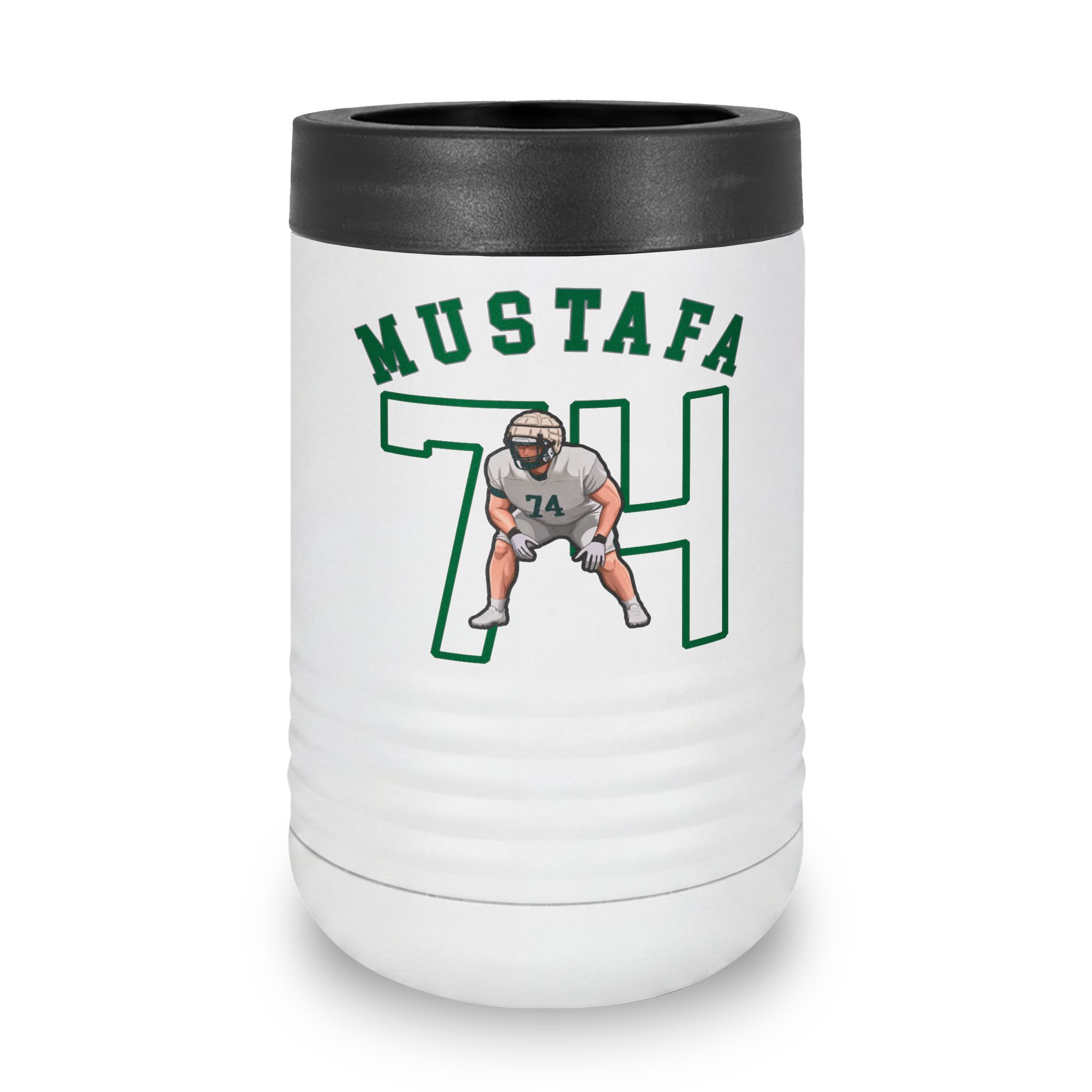 Stainless Can Cooler — character_shirsey_arch in White