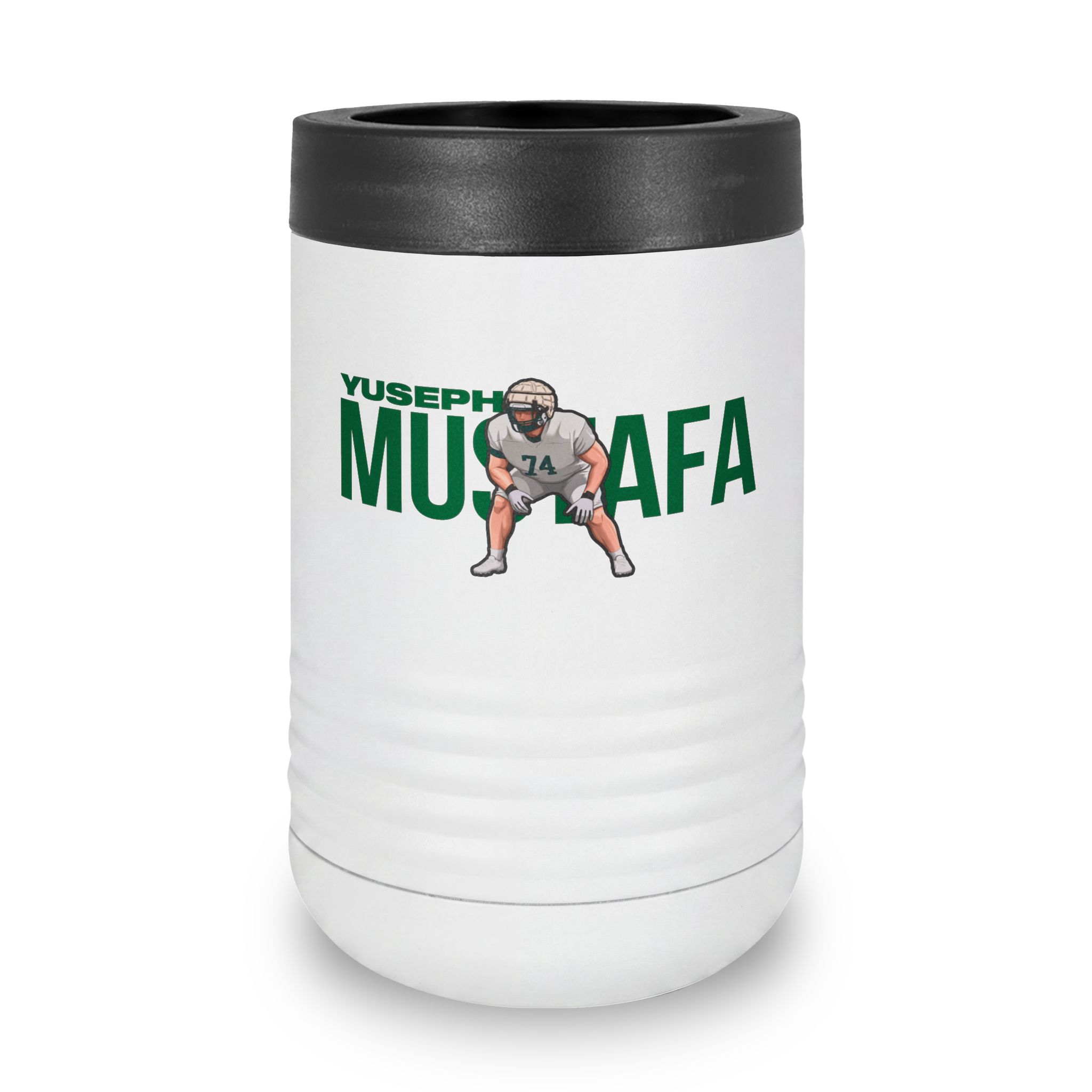 Stainless Can Cooler — character_player_name in White