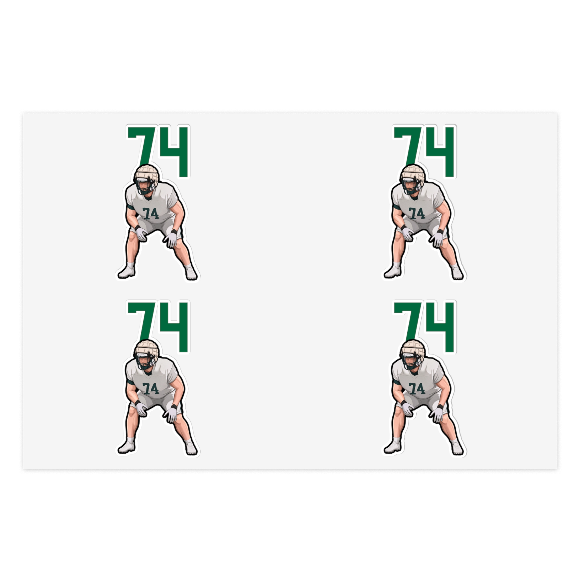 Sticker Sheet — character_number_top in Classic