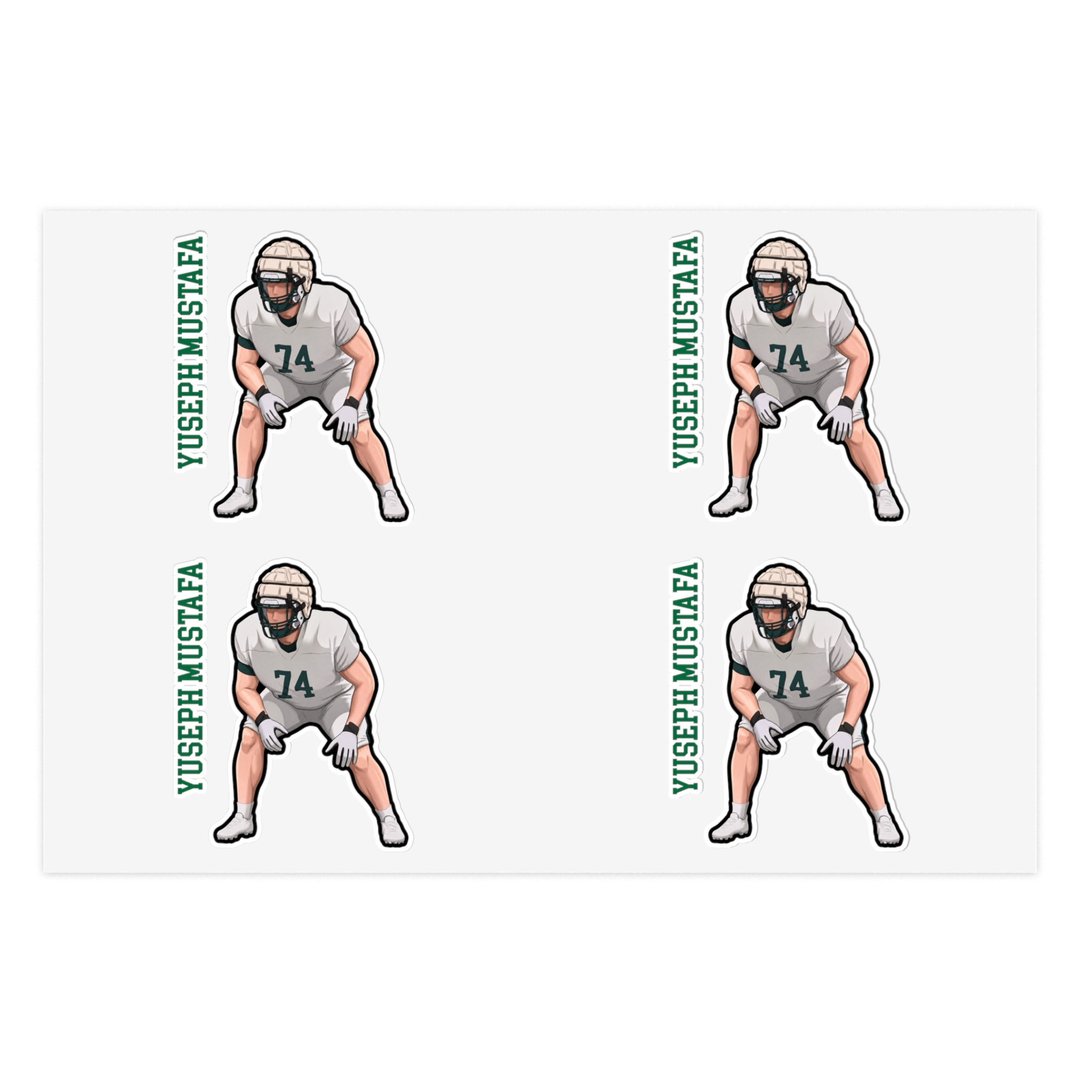 Sticker Sheet — character_name_vertical in Classic