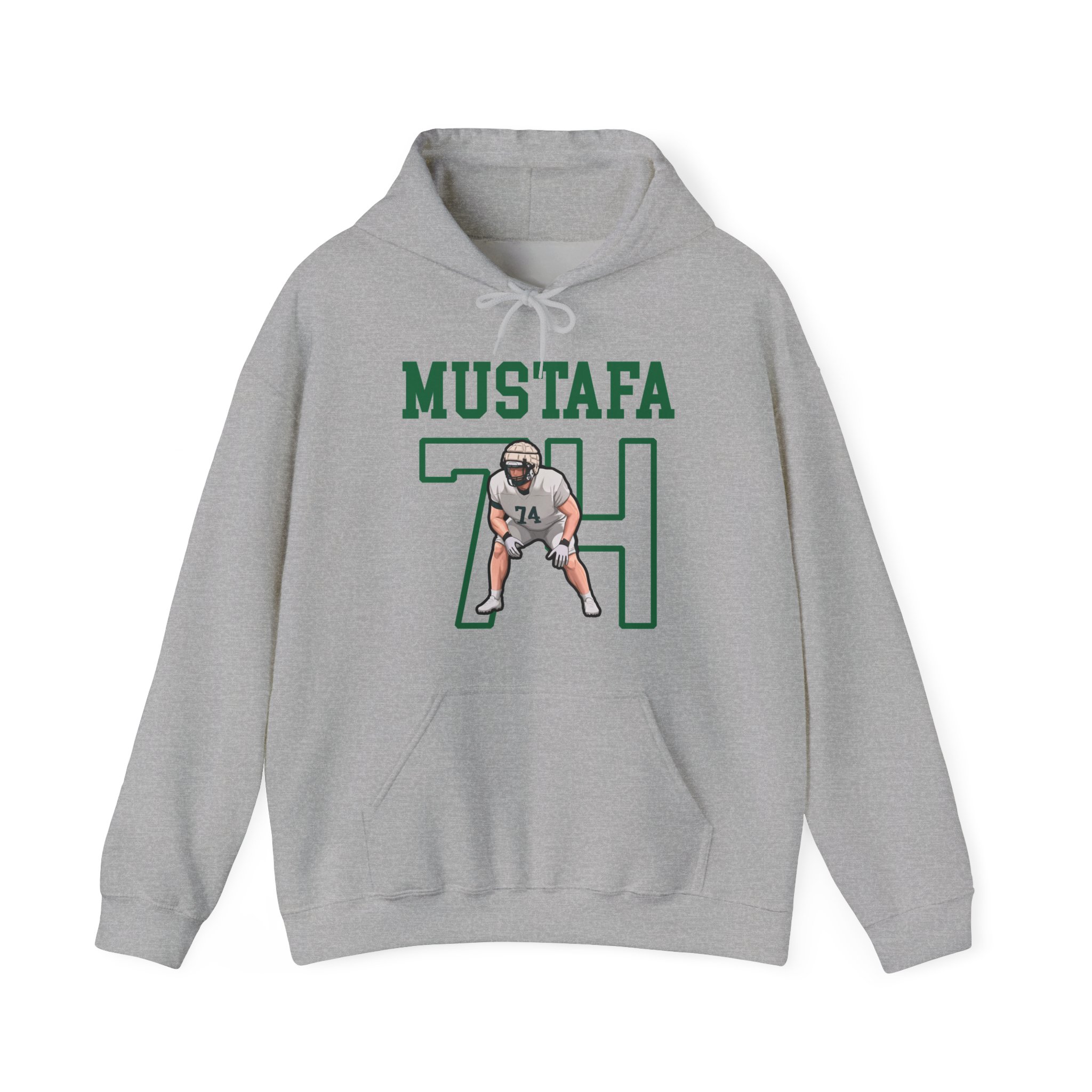 Hoodie — character_shirsey in Grey