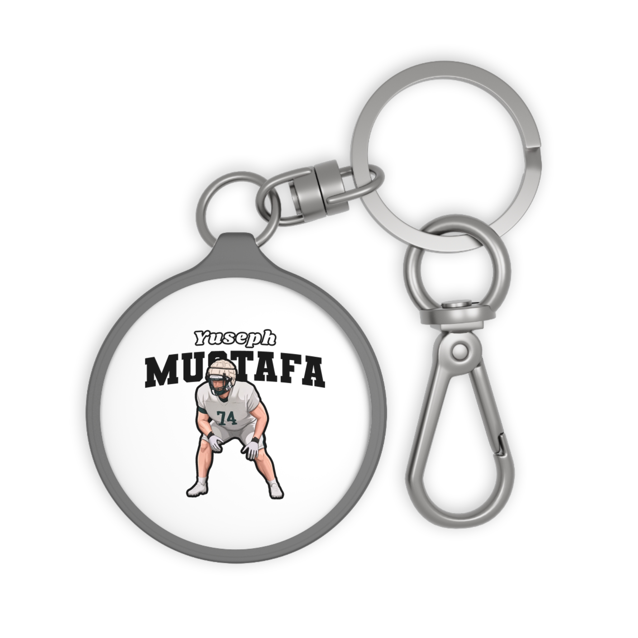 Keychain — character_name_arch in Grey