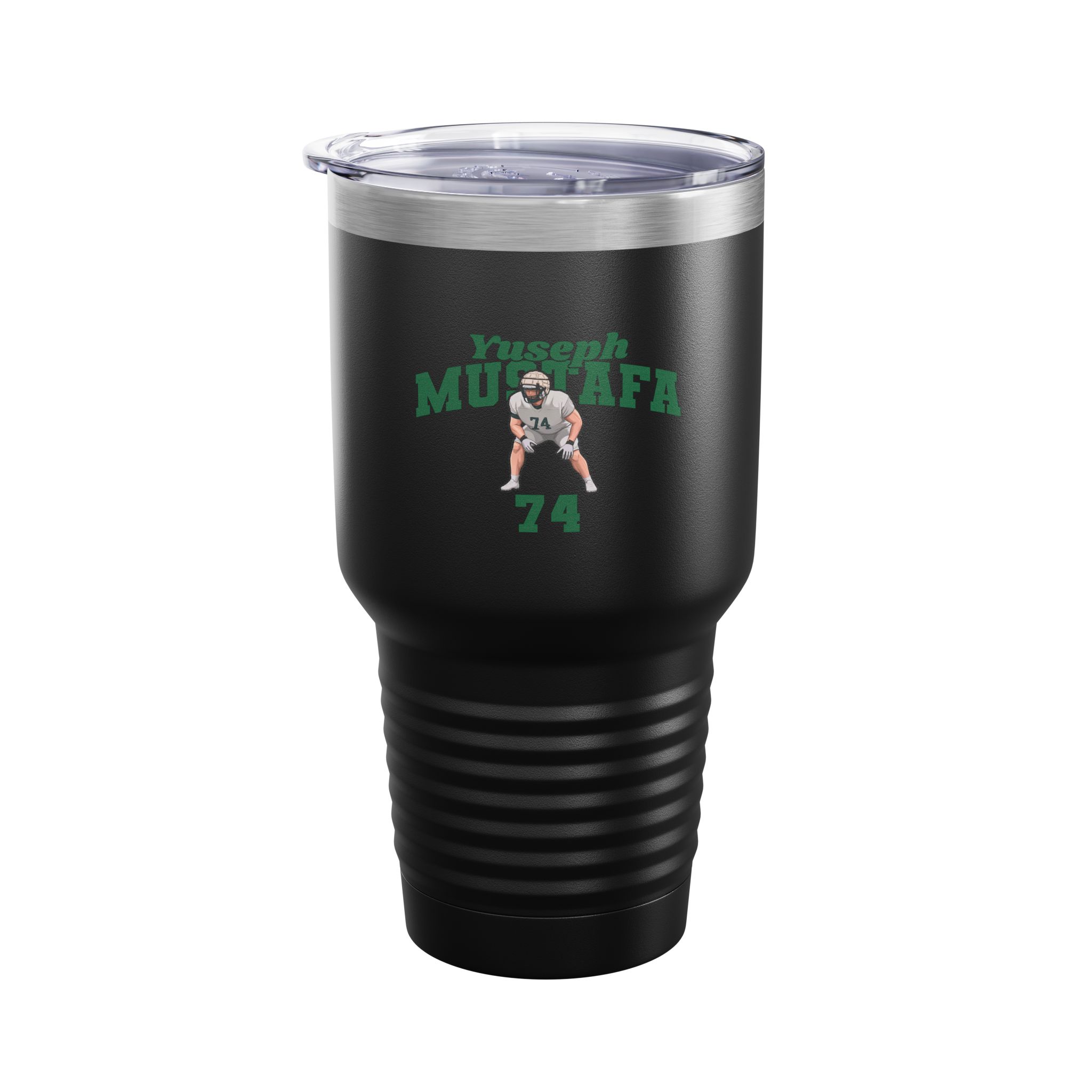 30oz Tumbler — character_signature_arch in Black