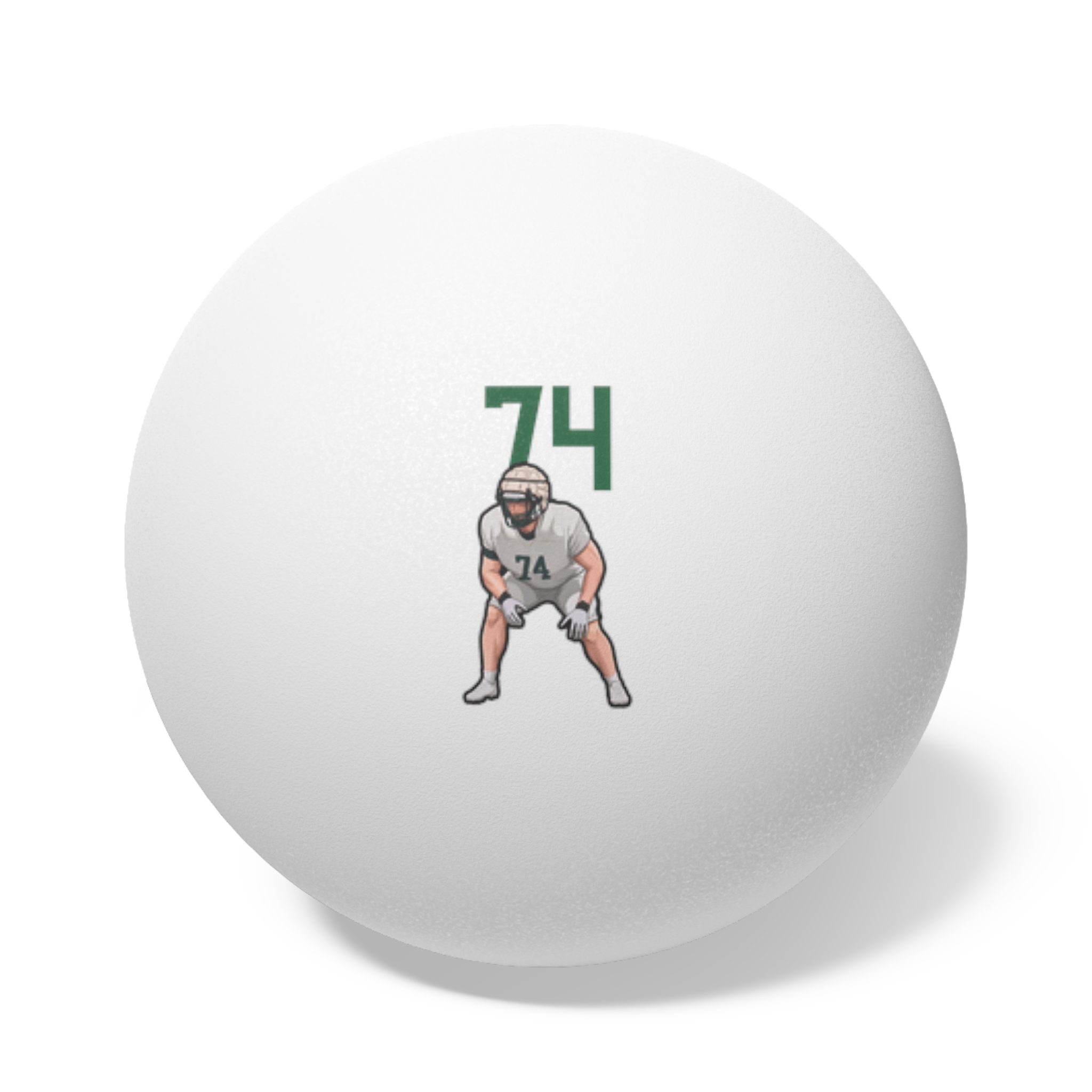 Ping Pong Balls, 6 pcs — character_number_top in White