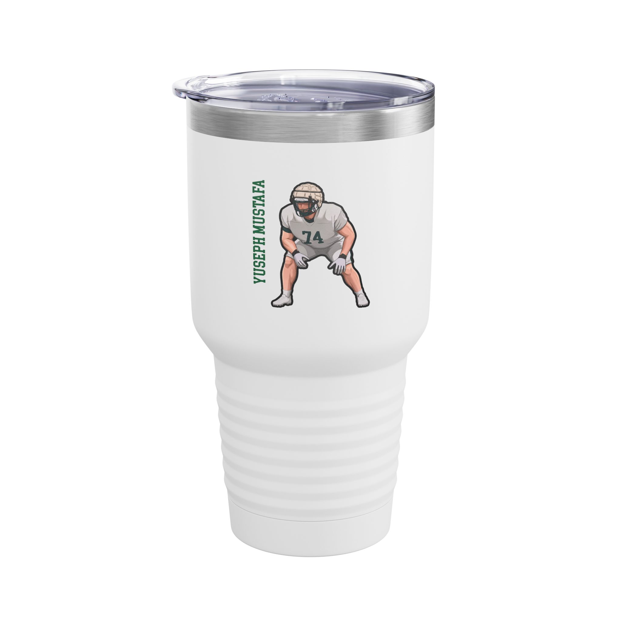 30oz Tumbler — character_name_vertical in White