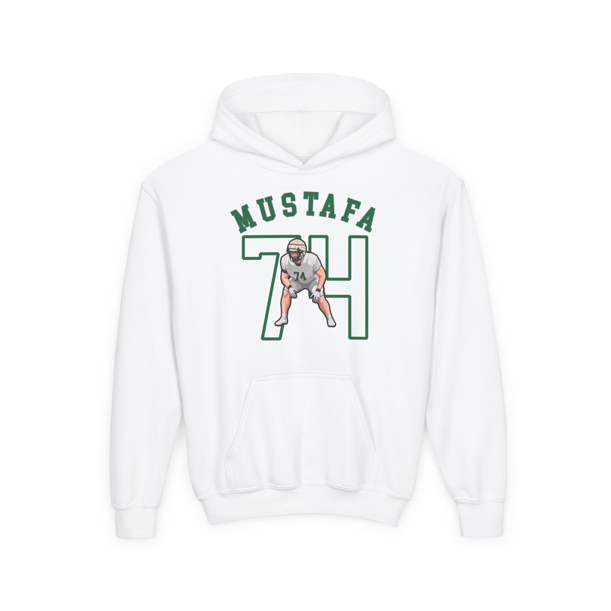 Youth Hoodie — character_shirsey_arch in White