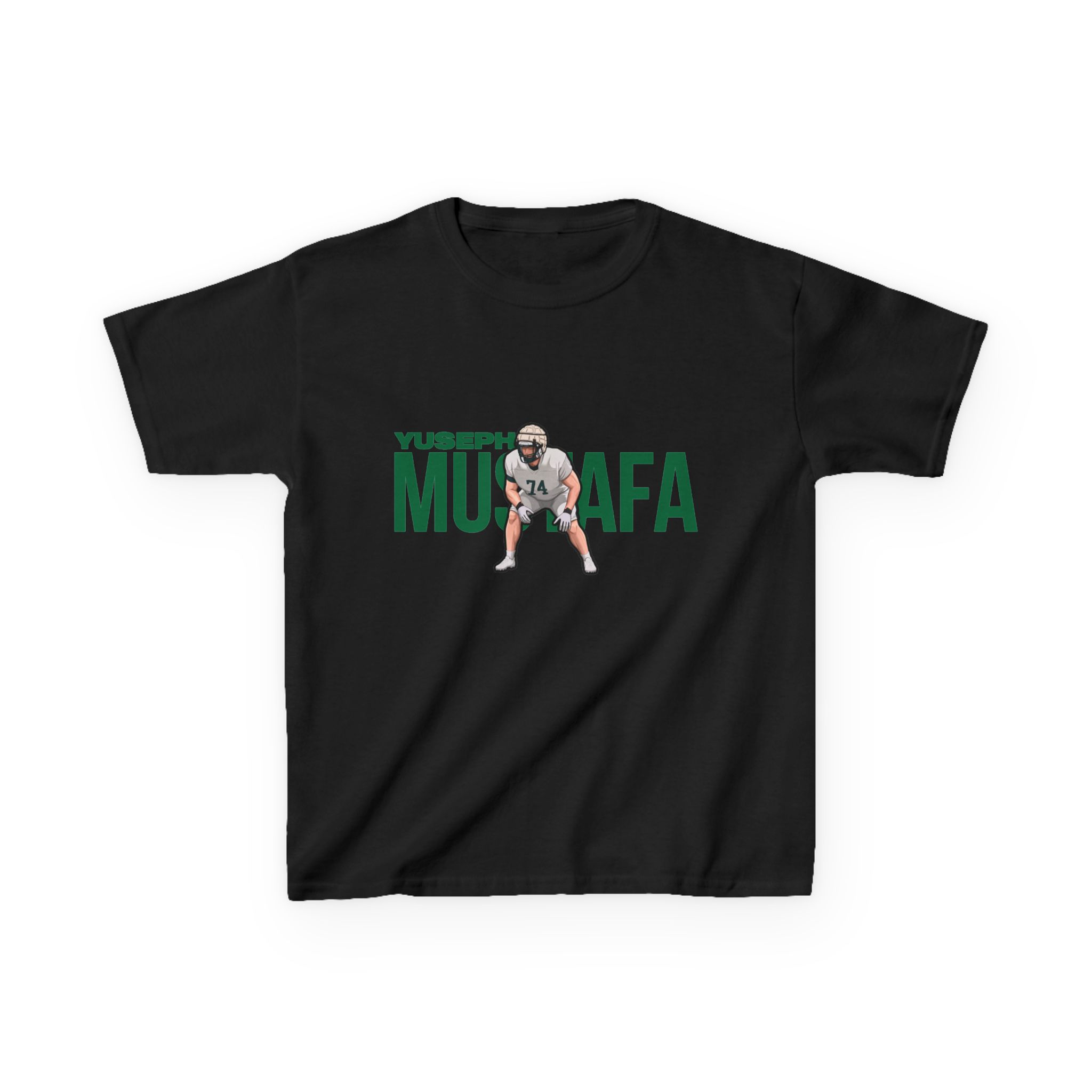 Youth Tee — character_player_name in Black