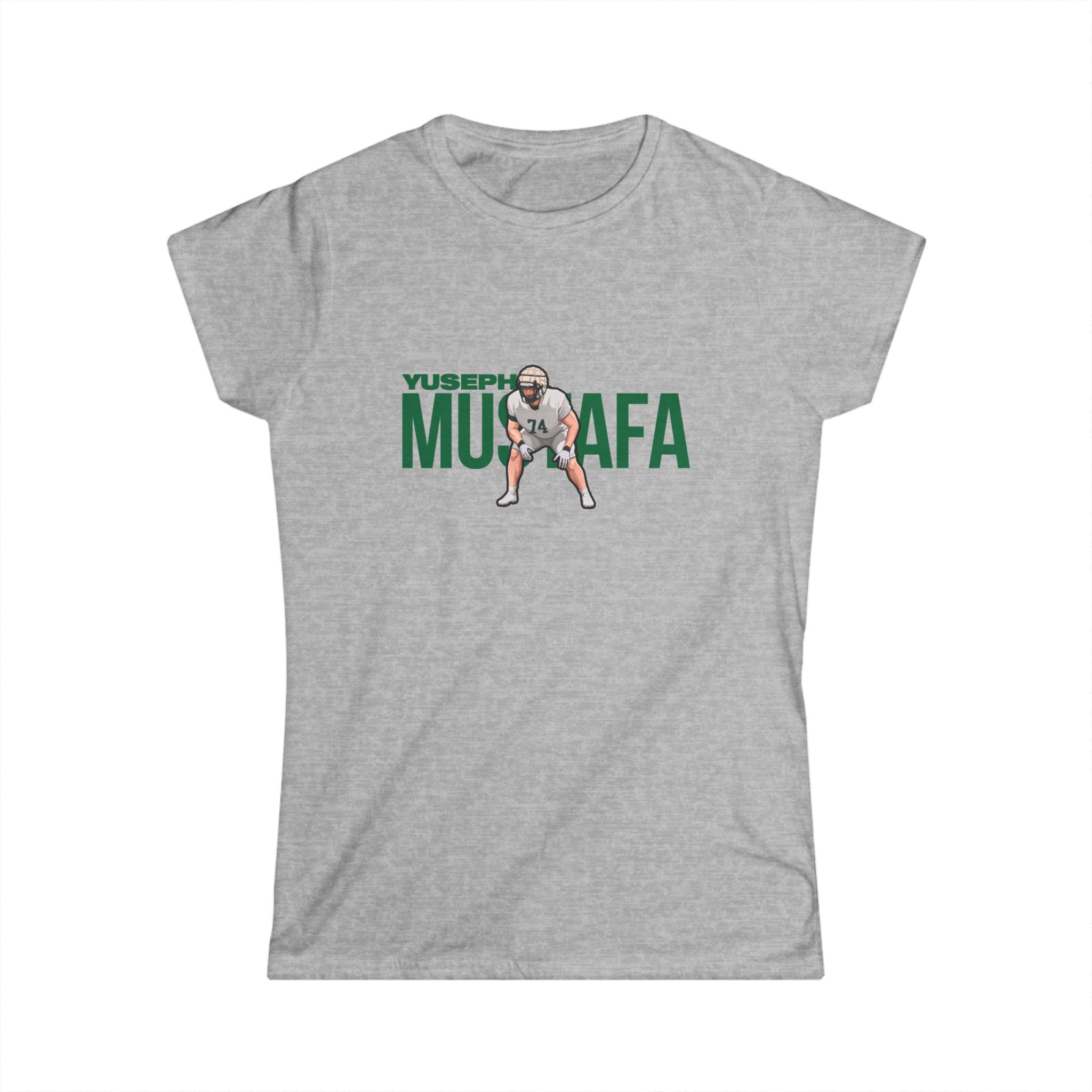 Women's Softstyle Tee — character_player_name in Grey