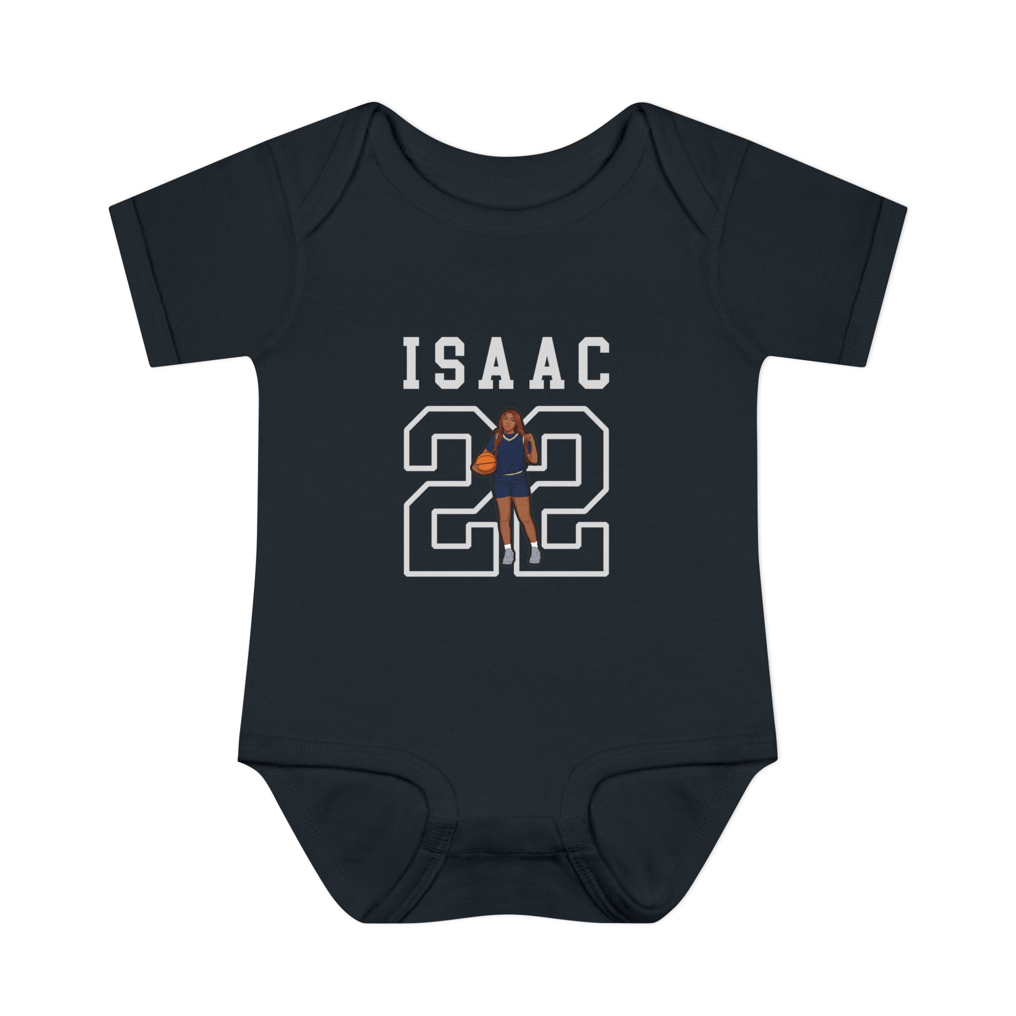 Baby Onesie — character_shirsey in Black