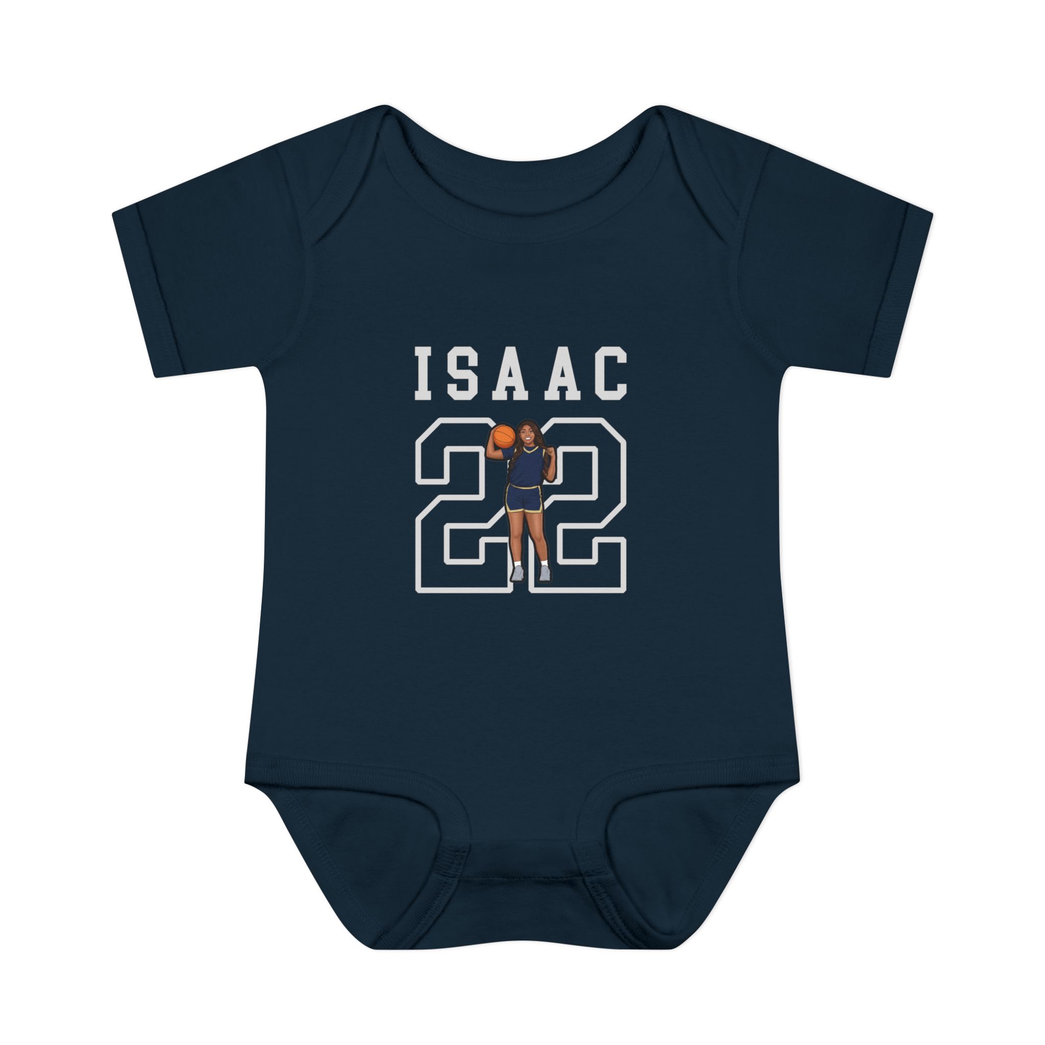 Baby Onesie — character_shirsey in Navy