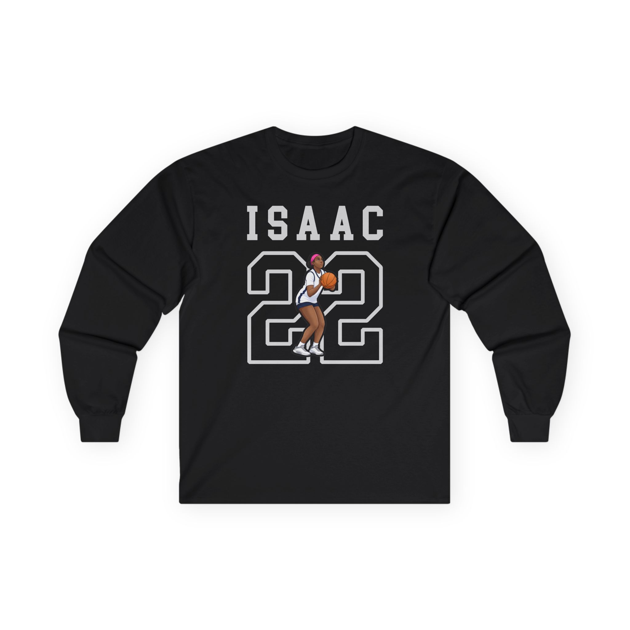 Long Sleeve Tee — character_shirsey in Black
